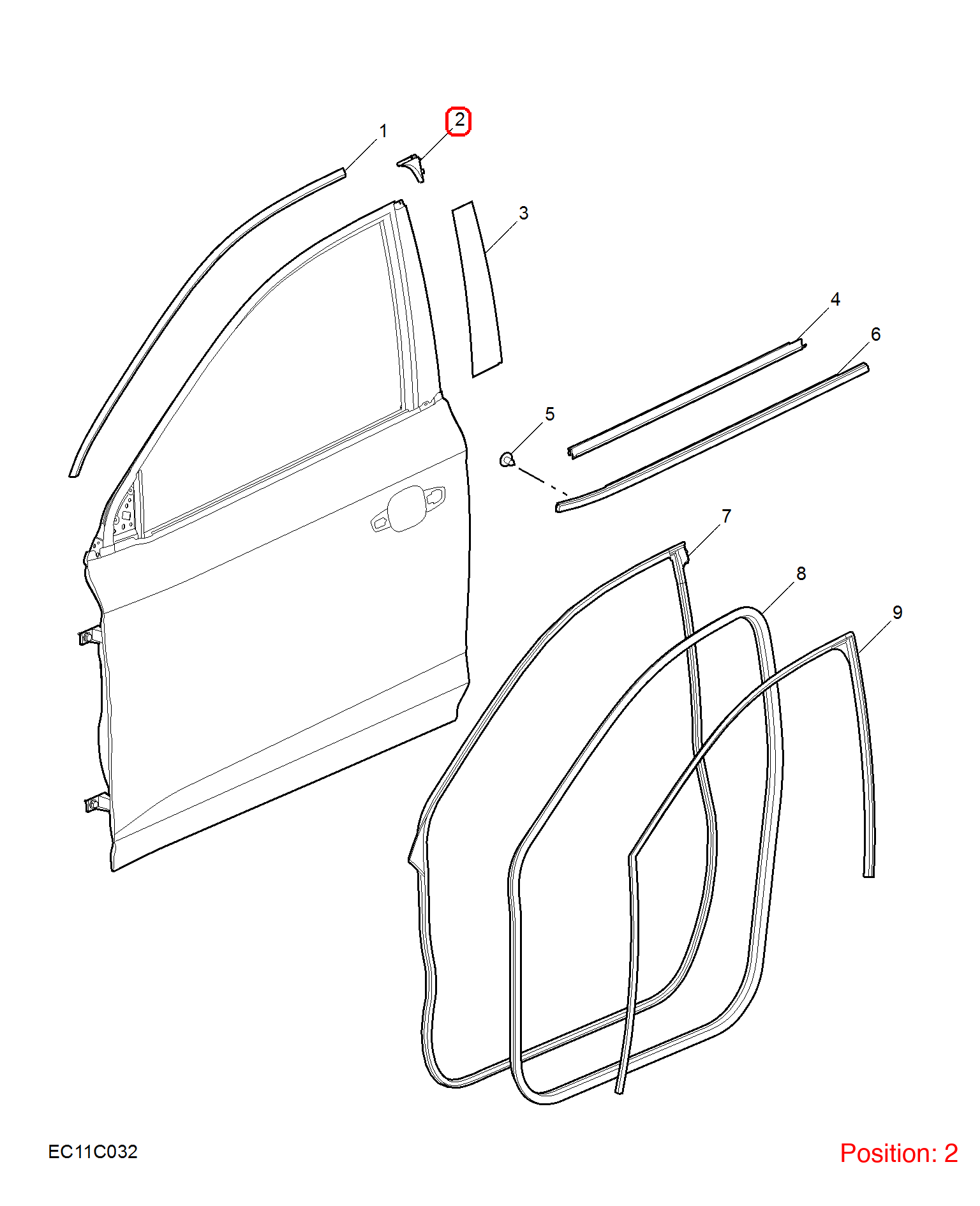 MG Trim cover OEM 10321511 FOR MG5 10321511-MG_OEM
