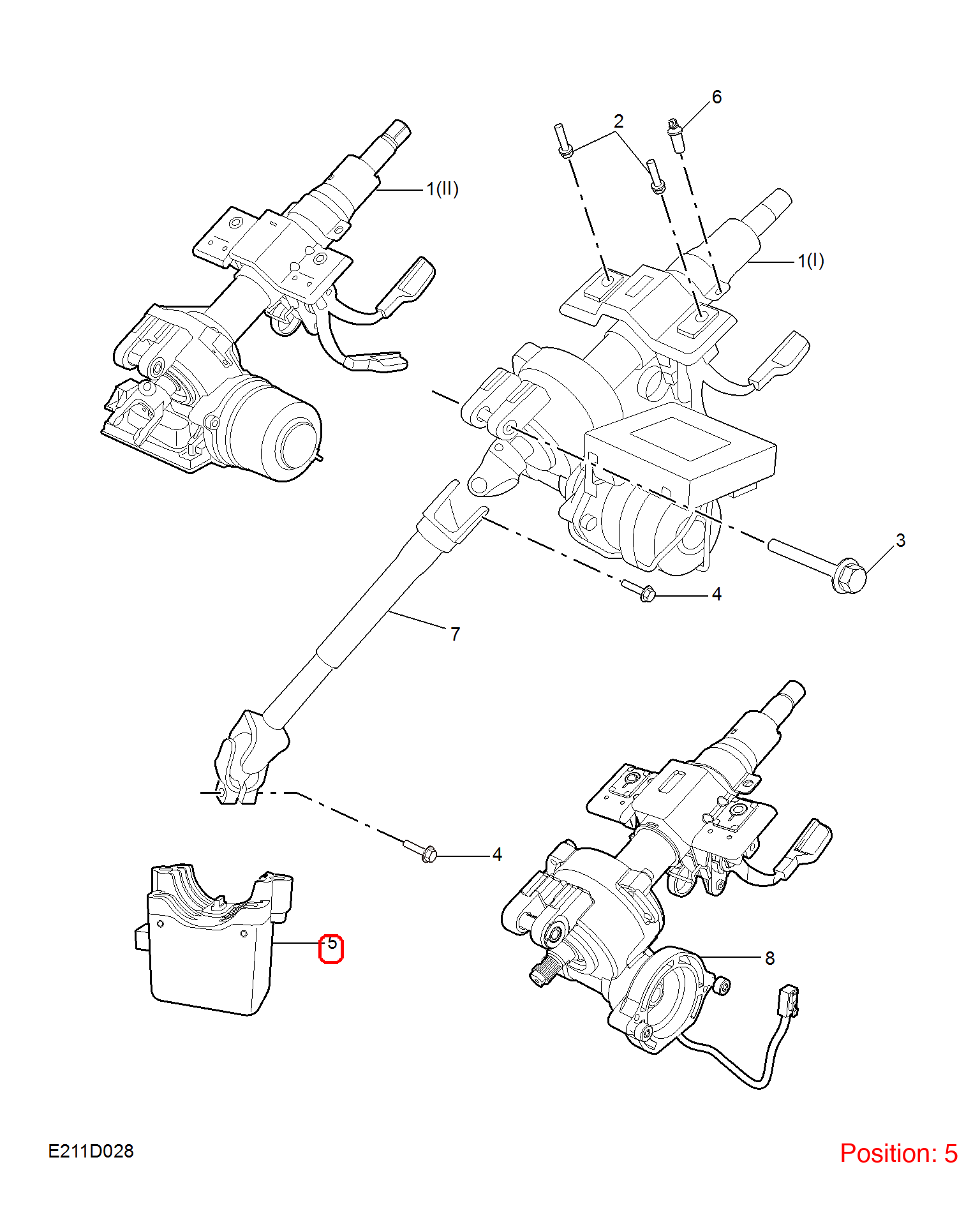 MG Steering column computer OEM 10321616 FOR MG 10321616-MG_OEM