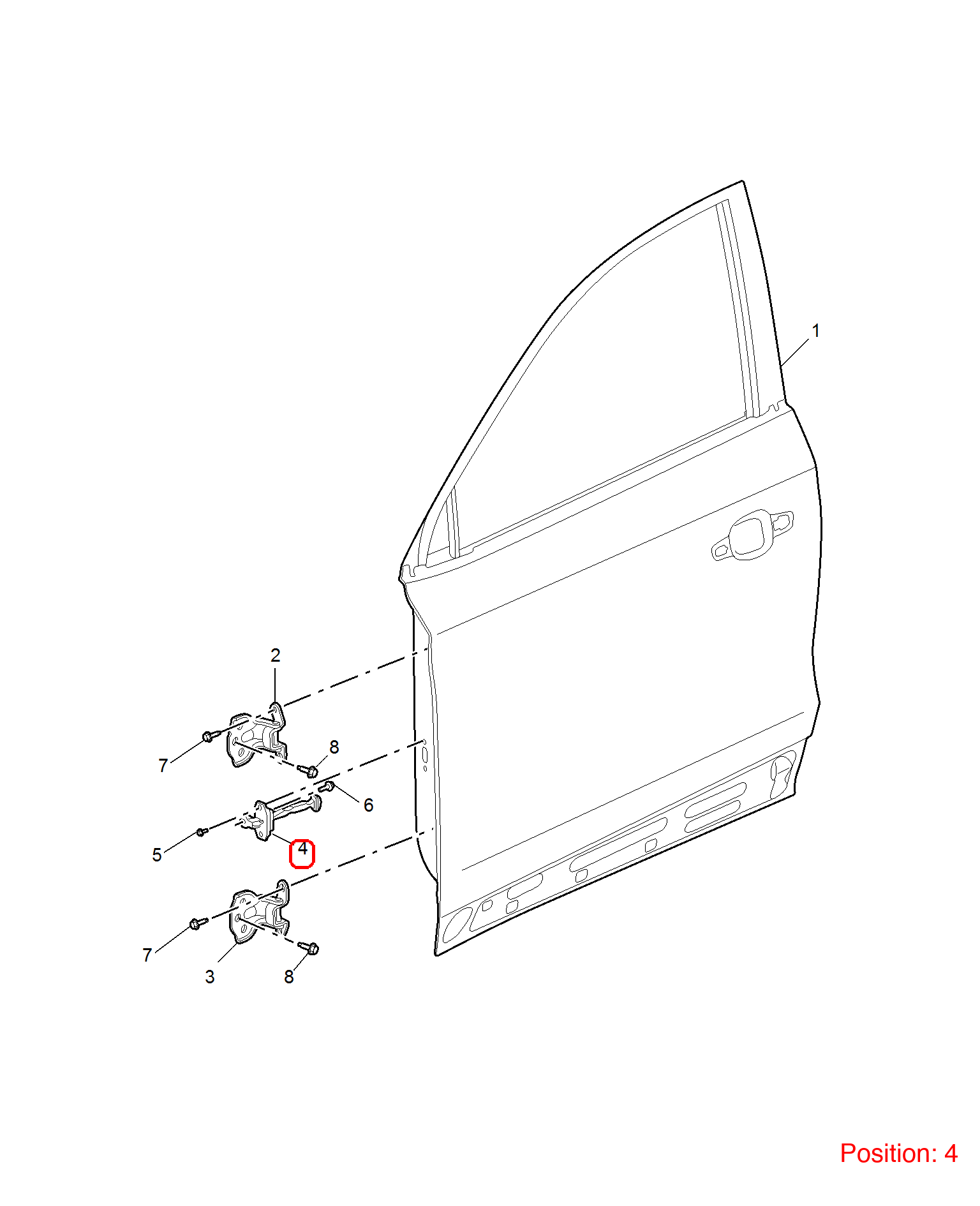 MG Door Brake OEM 10322117 FOR MG 10322117-MG_OEM