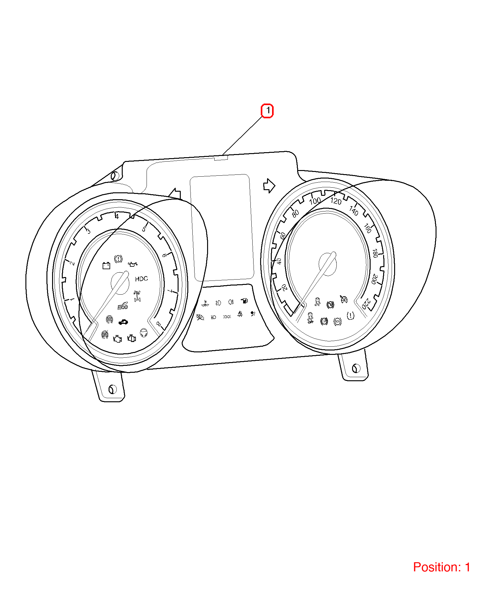 MG Combination instrument assembly OEM 10322432 FOR MG 10322432-MG_OEM