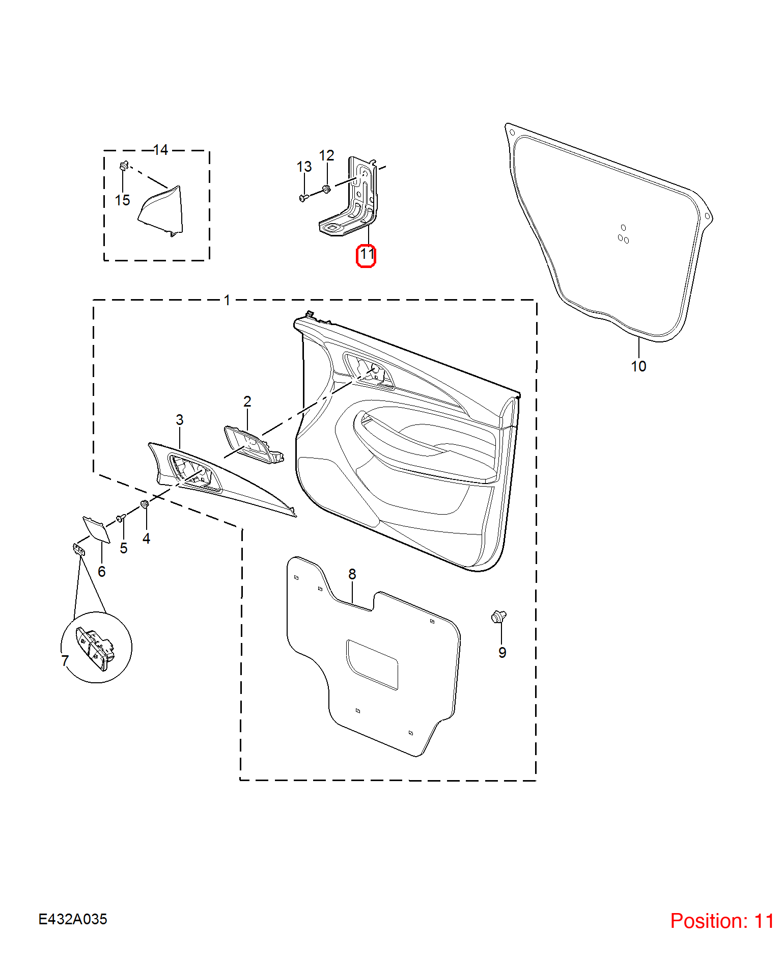 MG Bracket OEM 10326988 FOR MG5 10326988-MG_OEM