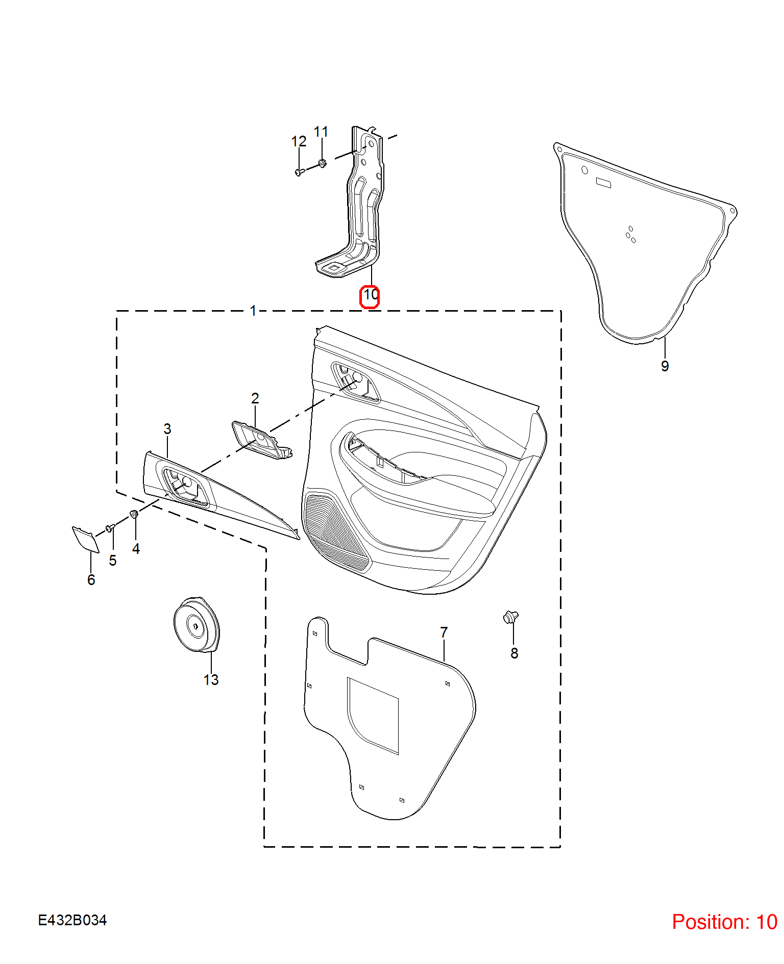 MG Bracket OEM 10326990 FOR MG5 10326990-MG_OEM
