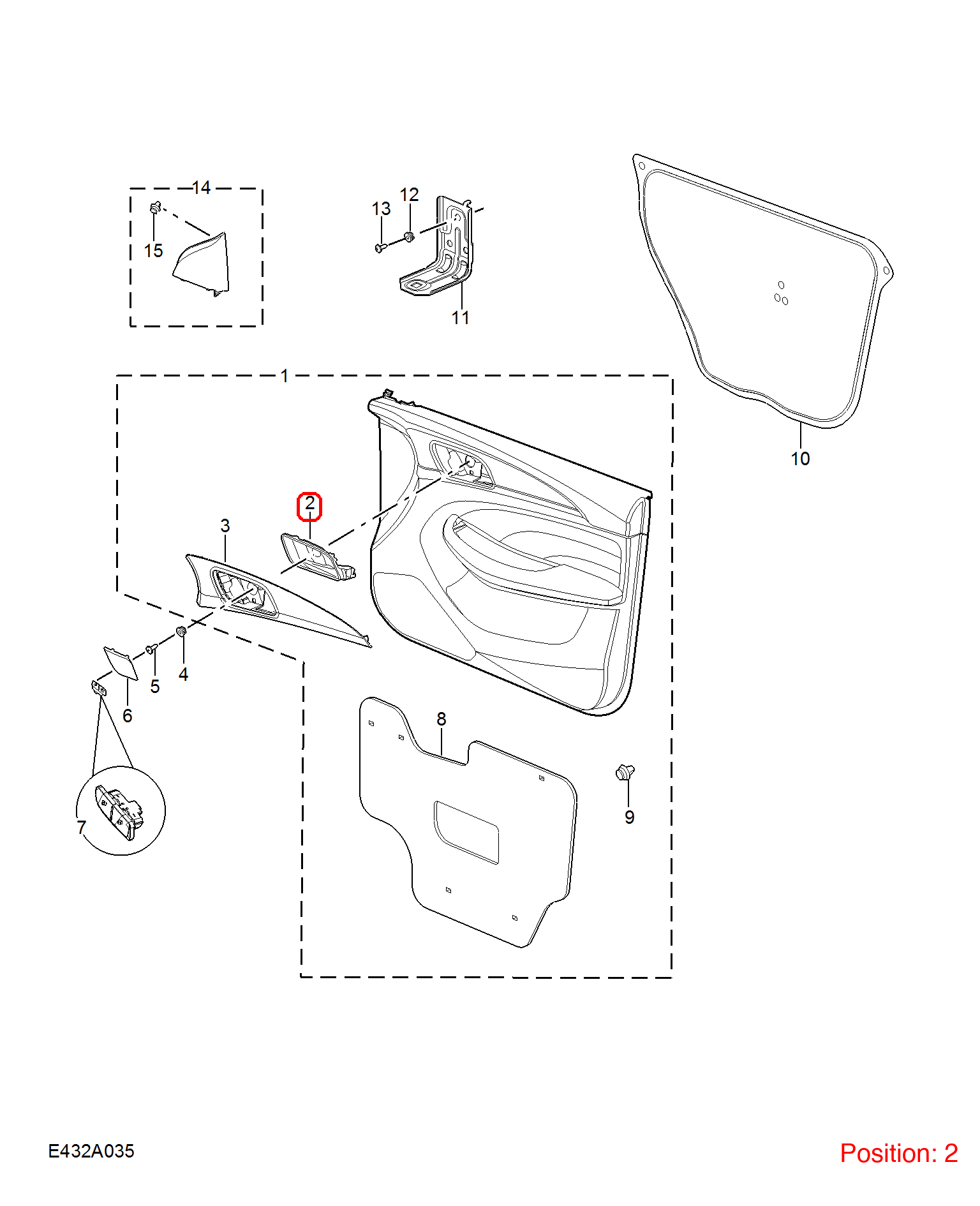 MG Door handle OEM 10329221NBC FOR MG5 10329221NBC-MG_OEM