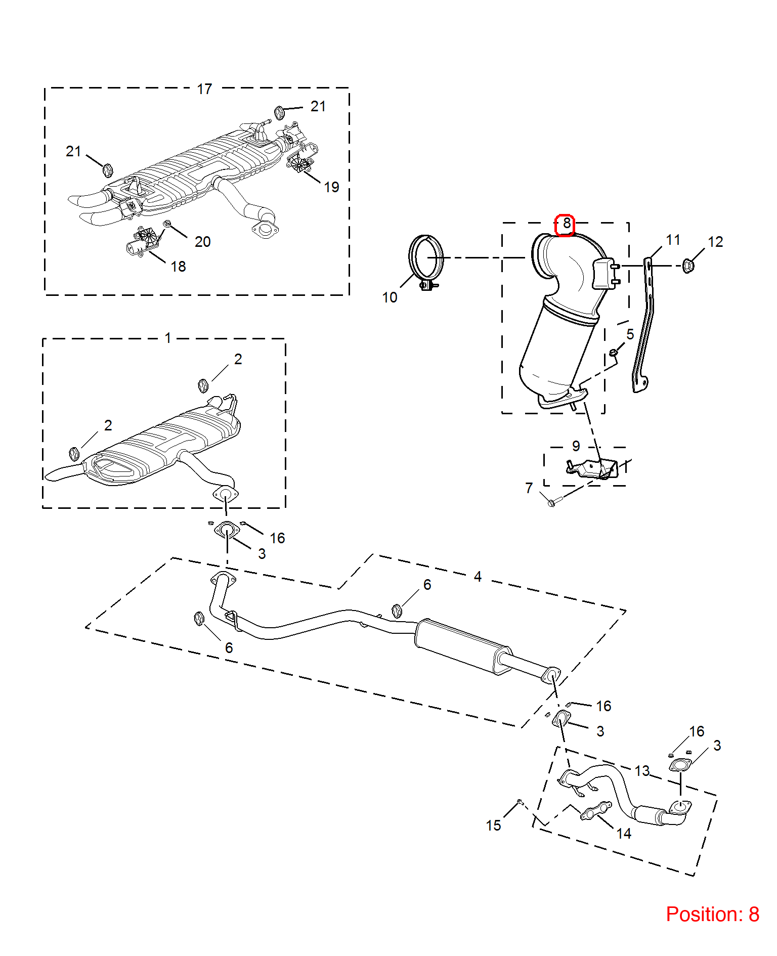 MG Three-way catalytic converter OEM 10329975 FOR RX5 MG MG5 MG6 10329975-MG_OEM