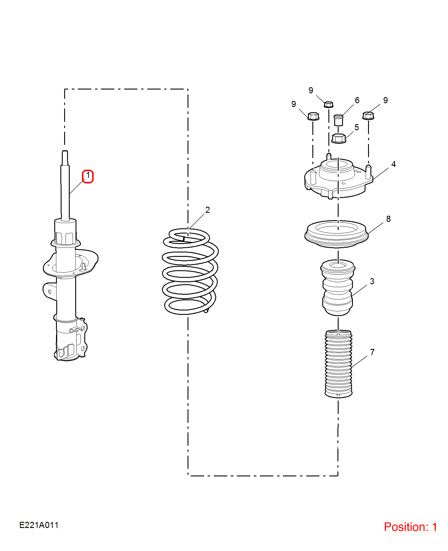 MG Shock absorber OEM 10331147 FOR MG RX5 10331147-MG_OEM