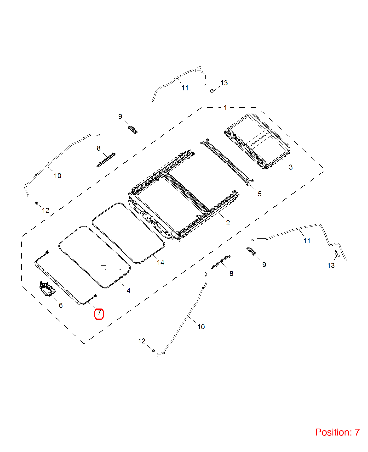 MG Sunroof deflector OEM 10340836 FOR MG5 MG350 10340836-MG_OEM