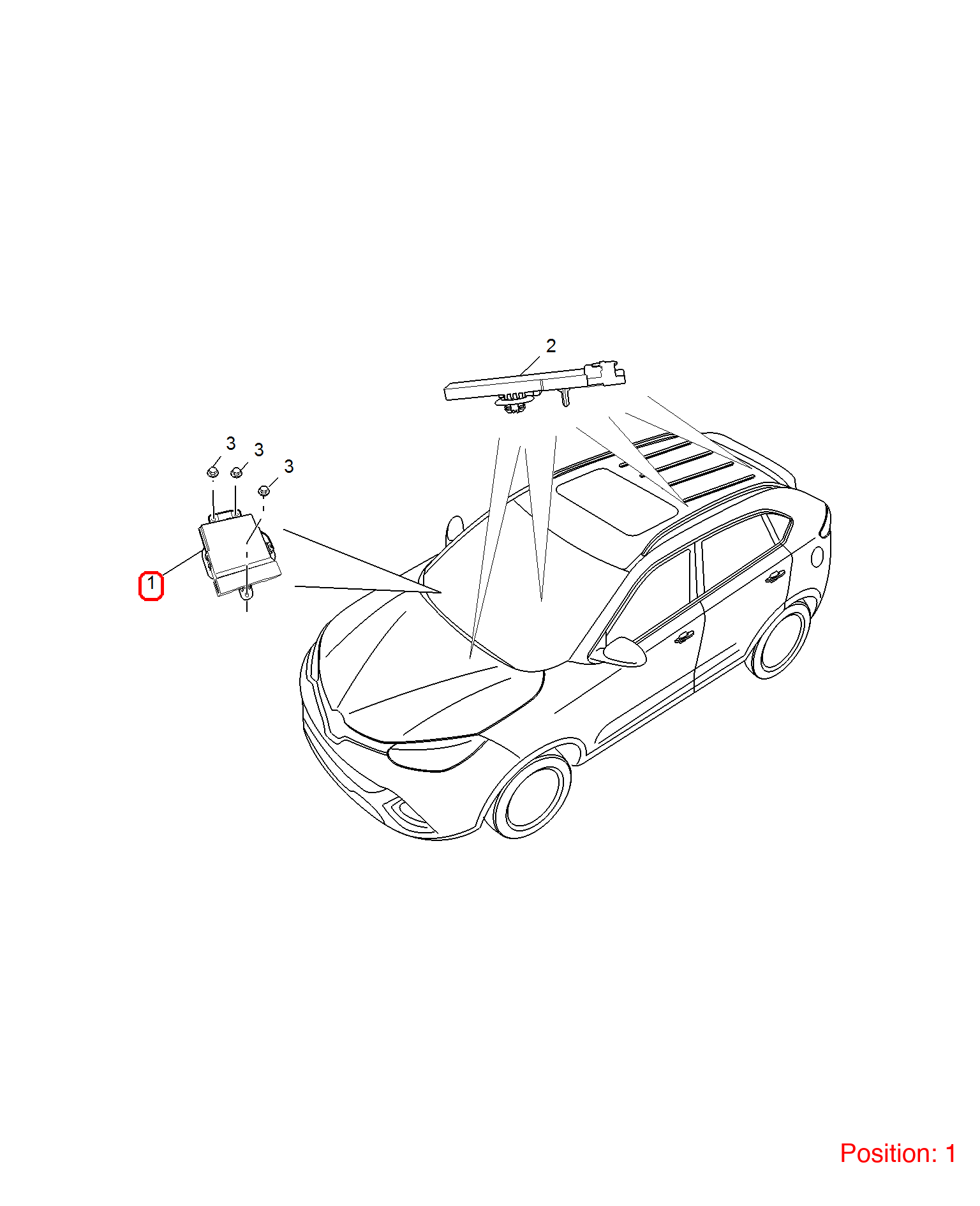 MG Remote receiver OEM 10342143 FOR MG 10342143-MG_OEM