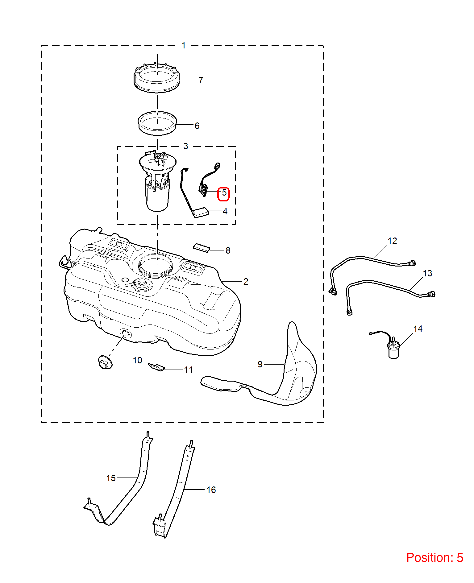 MG Fuel Level Sensor OEM 10342984 FOR MG 10342984-MG_OEM
