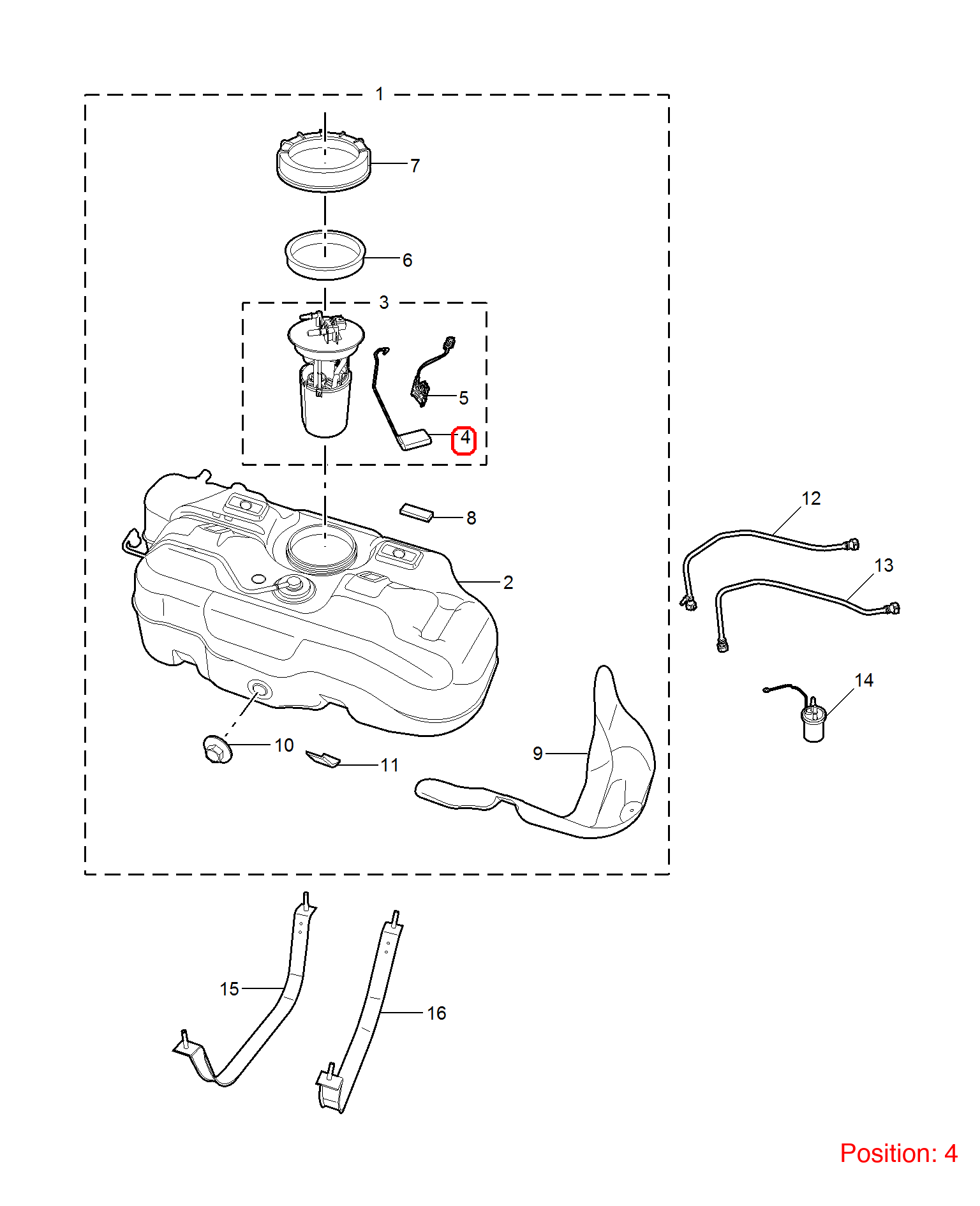 MG Fuel Level Sensor OEM 10342985 FOR MG 10342985-MG_OEM