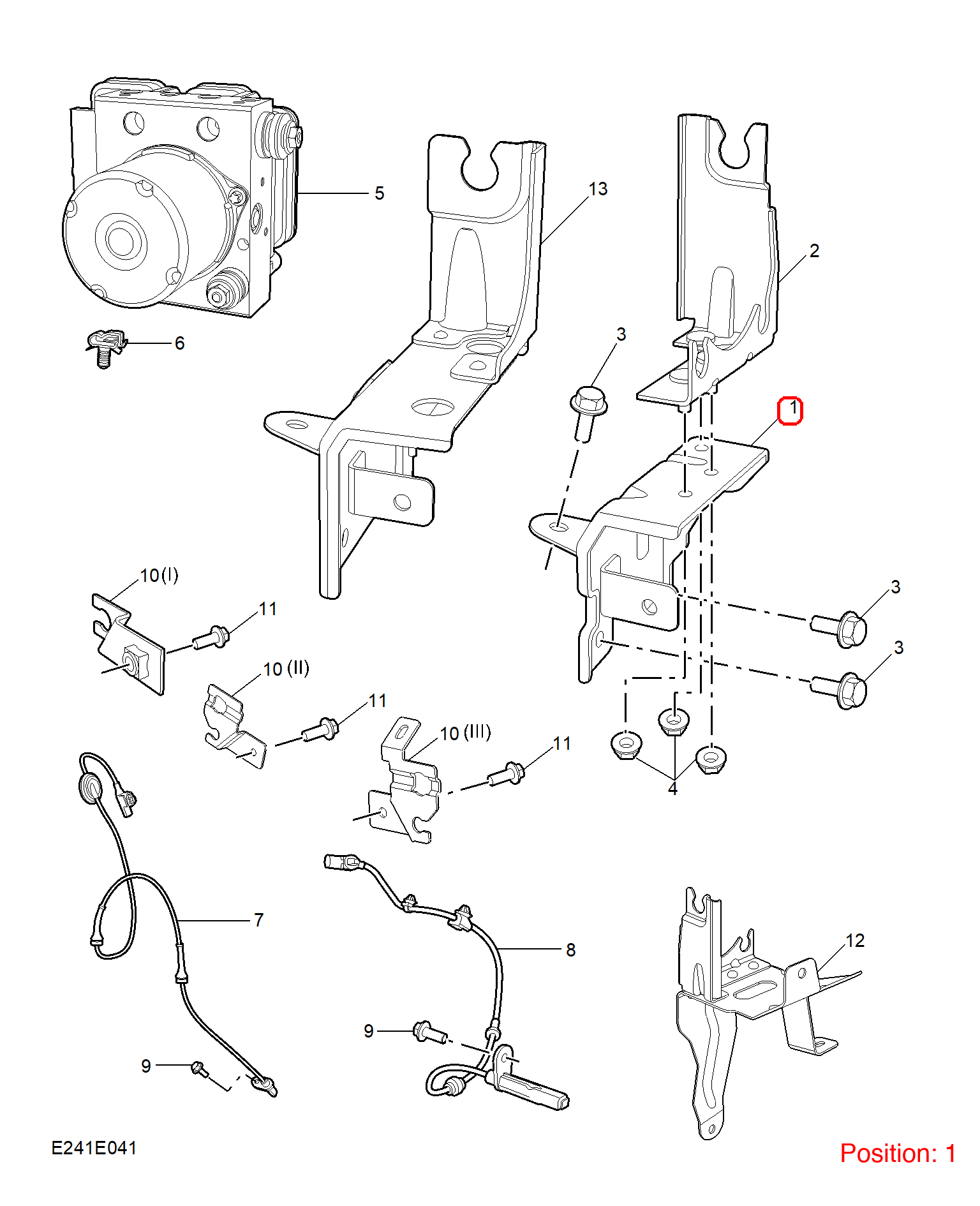 MG ABS pump bracket OEM 10343354 FOR MG 10343354-MG_OEM