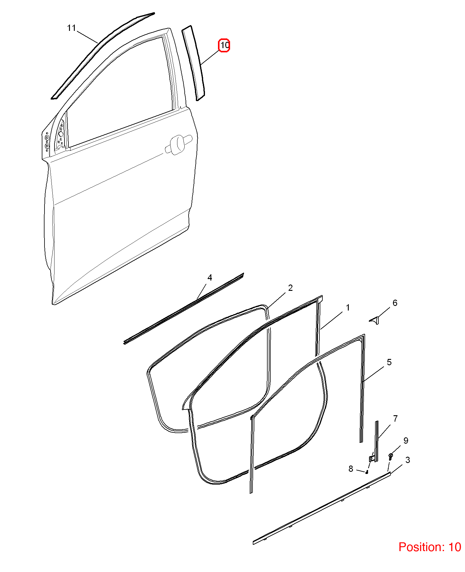 MG Door sticker OEM 10347266 FOR MG 10347266-MG_OEM