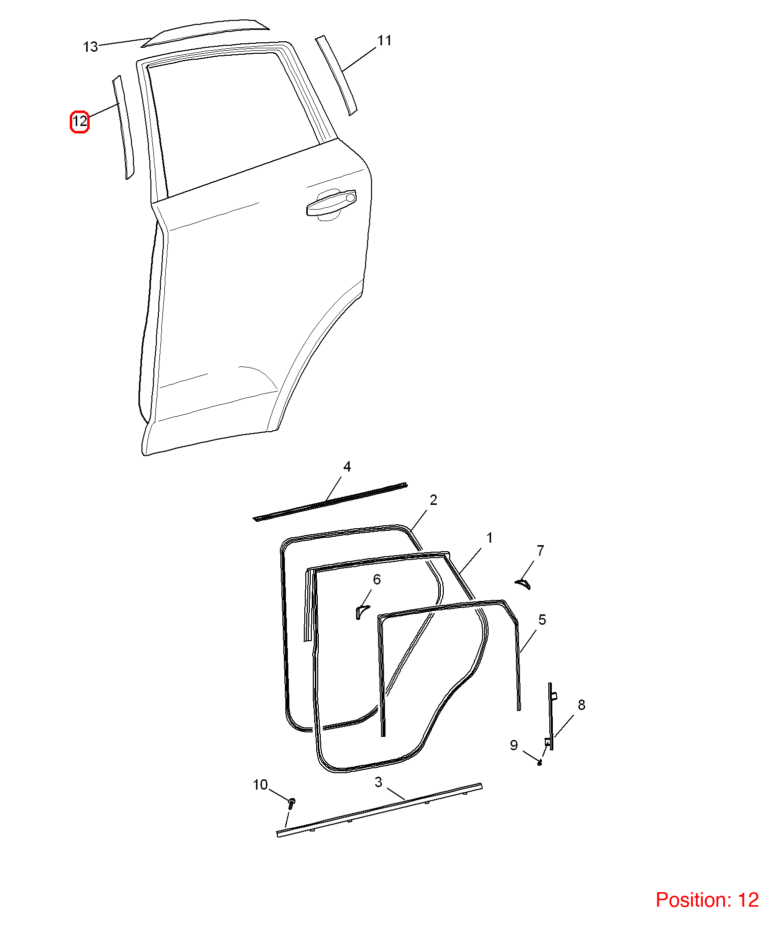 MG Door sticker OEM 10347270 FOR MG 10347270-MG_OEM