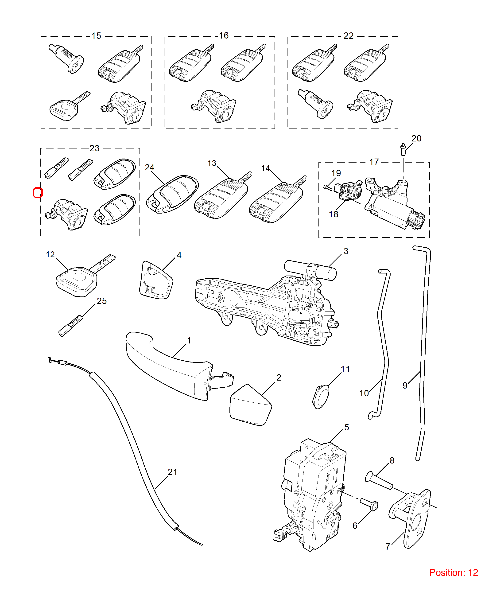 MG Key OEM 10347399SKYP FOR MG 10347399SKYP-MG_OEM