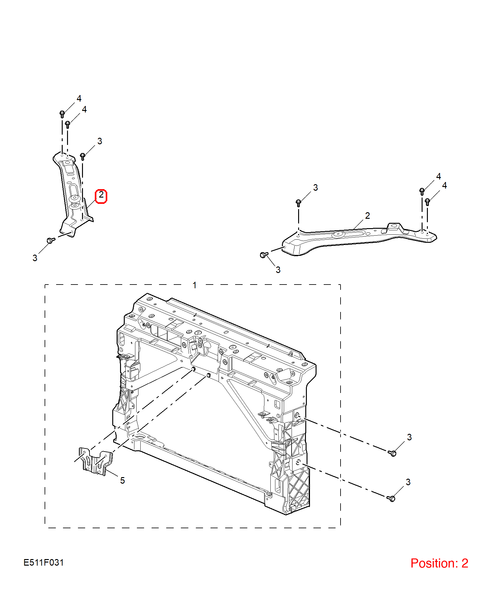 MG Headlight Bracket OEM 10356403 FOR MG5 10356403-MG_OEM