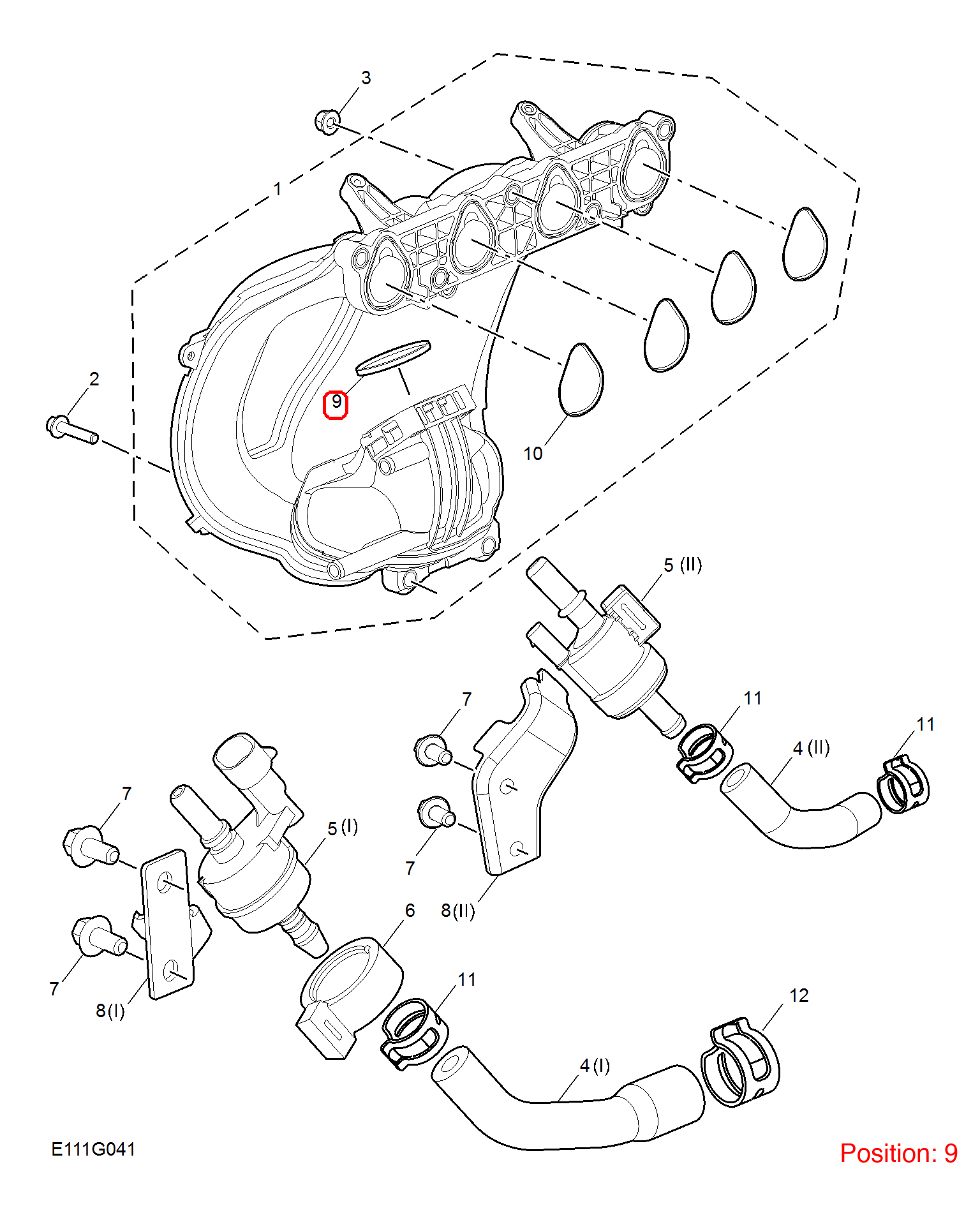 MG Throttle body gasket OEM 10357996 FOR MG MG5 10357996-MG_OEM
