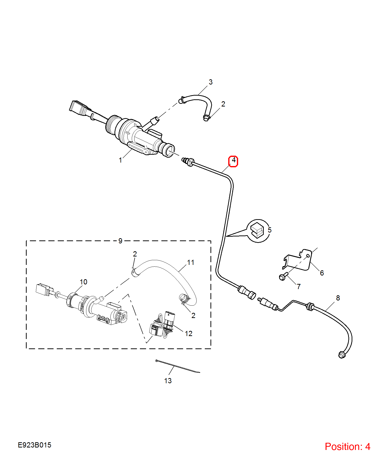 MG Clutch oil pipe OEM 10358362 FOR MG RX5 10358362-MG_OEM