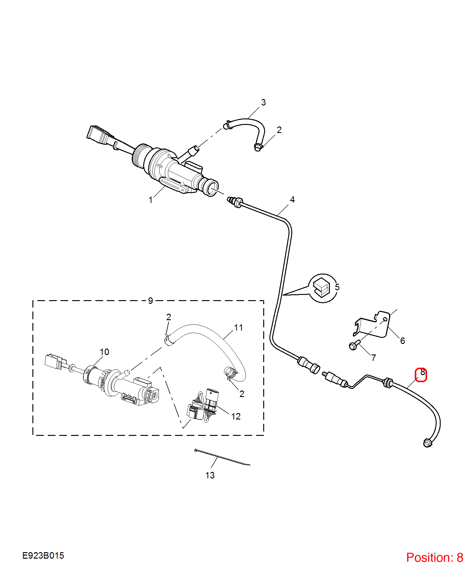 MG Clutch oil pipe OEM 10358363 FOR MG RX5 10358363-MG_OEM