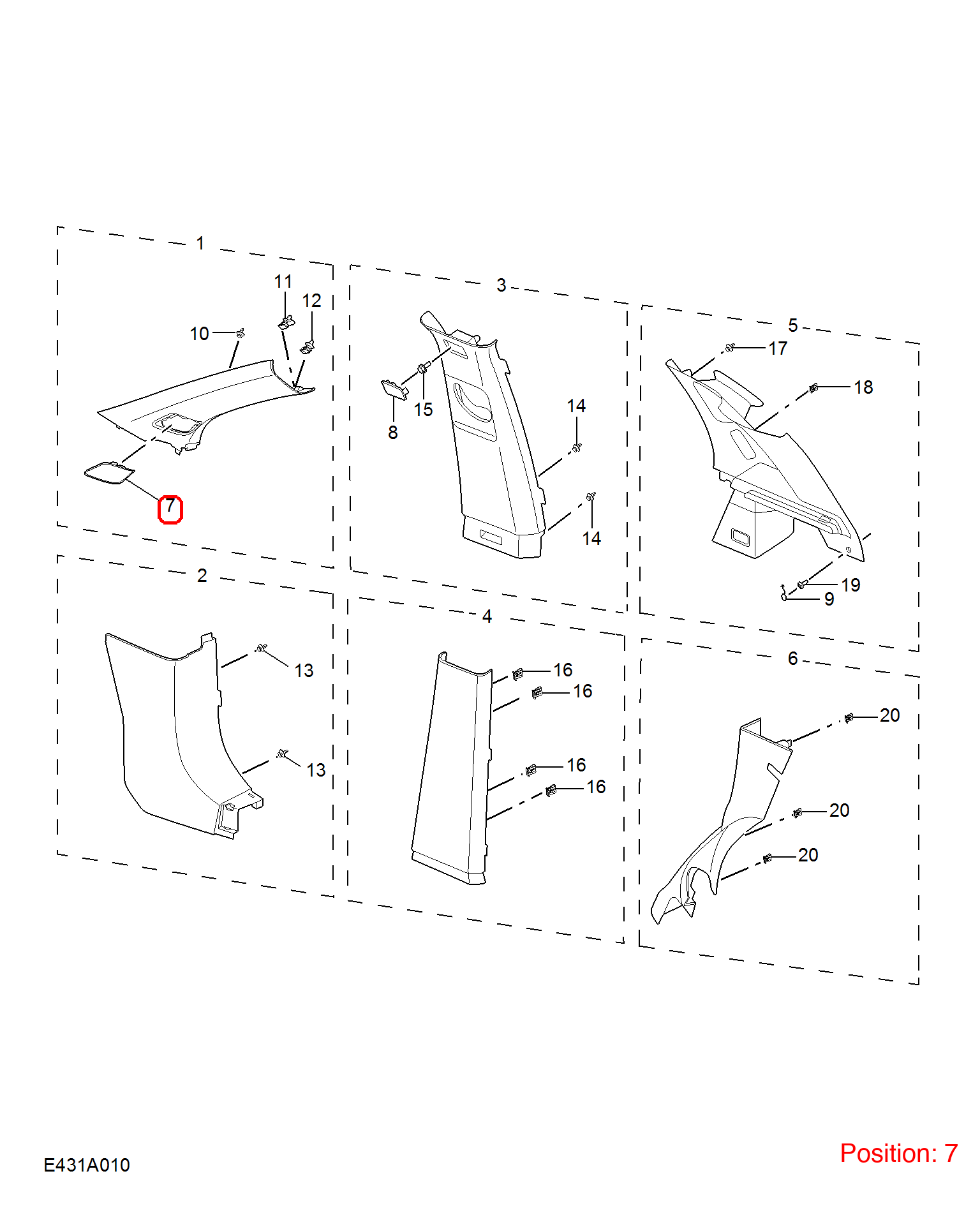 MG Trim cover OEM 10360699ASA FOR MG 10360699ASA-MG_OEM
