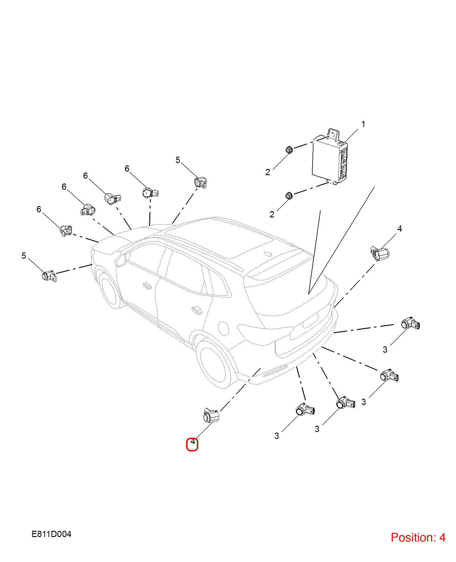 MG Parking Sensor OEM 10361450JSM FOR MG 10361450JSM-MG_OEM