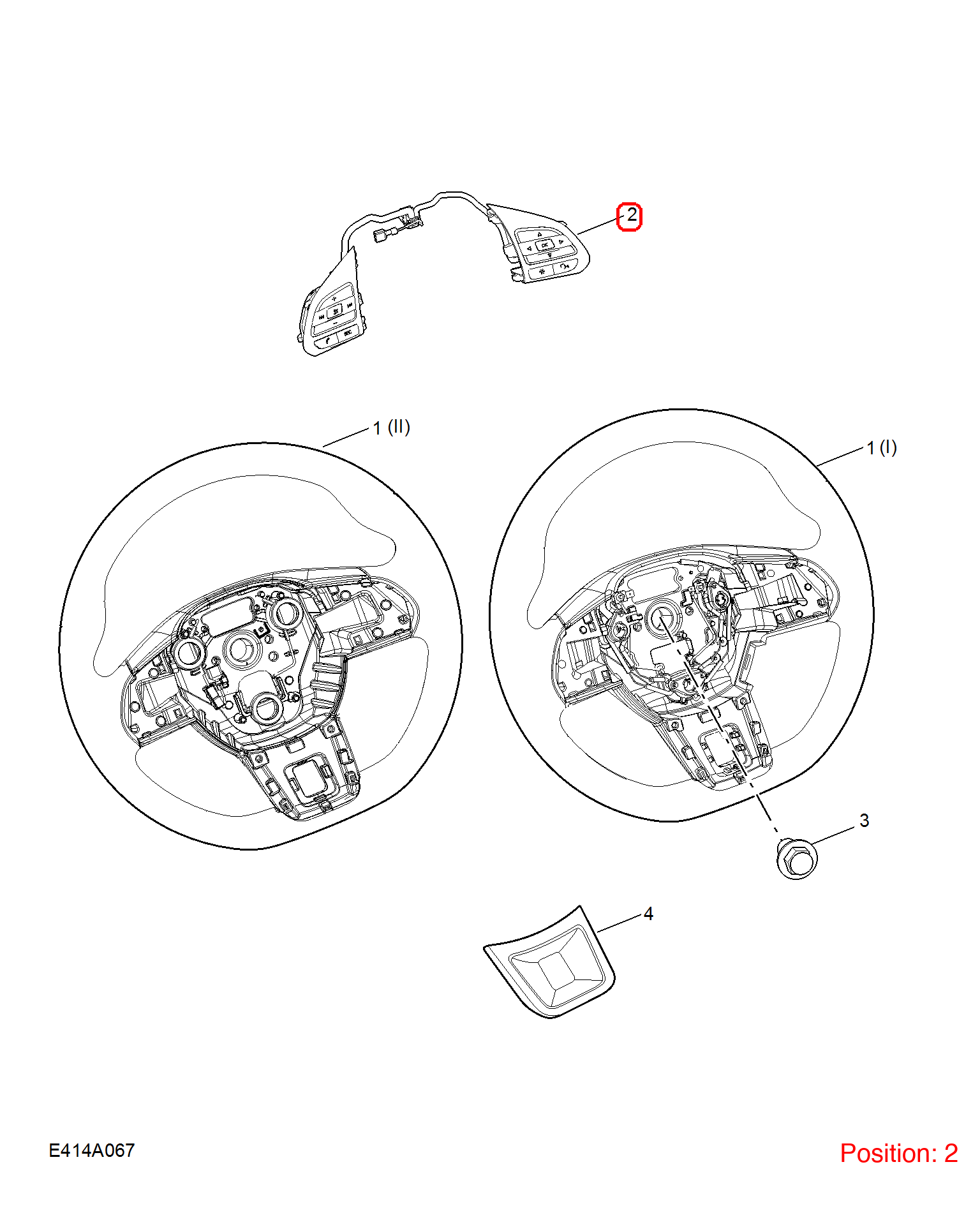 MG Steering wheel switch OEM 10362266 FOR MG 10362266-MG_OEM