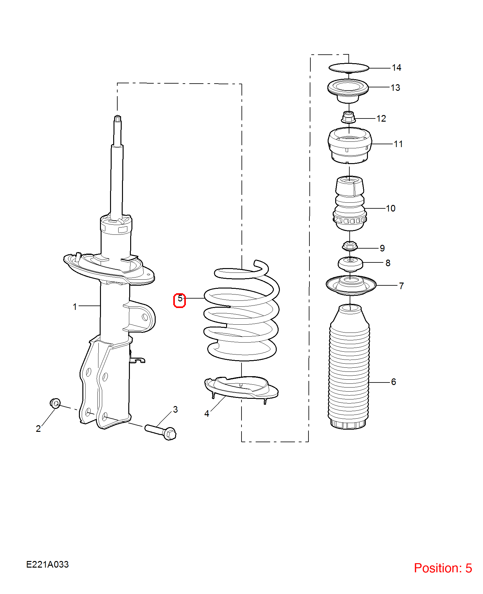MG Shock absorber spring OEM 10366752 FOR MG5 10366752-MG_OEM