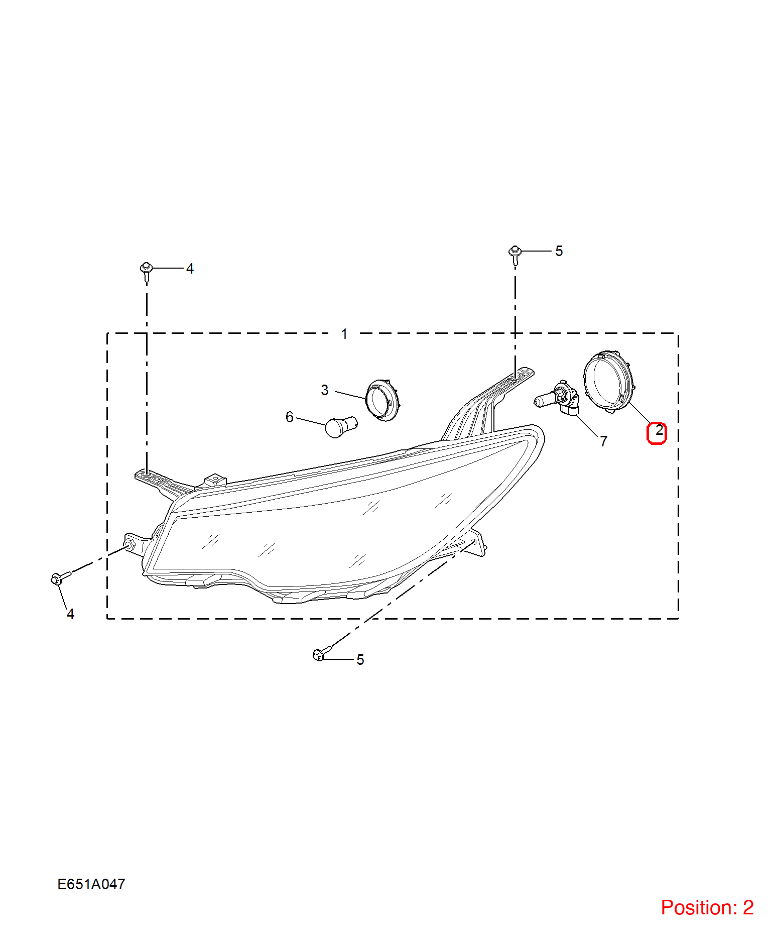 MG Front headlight back cover OEM 10368583 FOR MG 10368583-MG_OEM