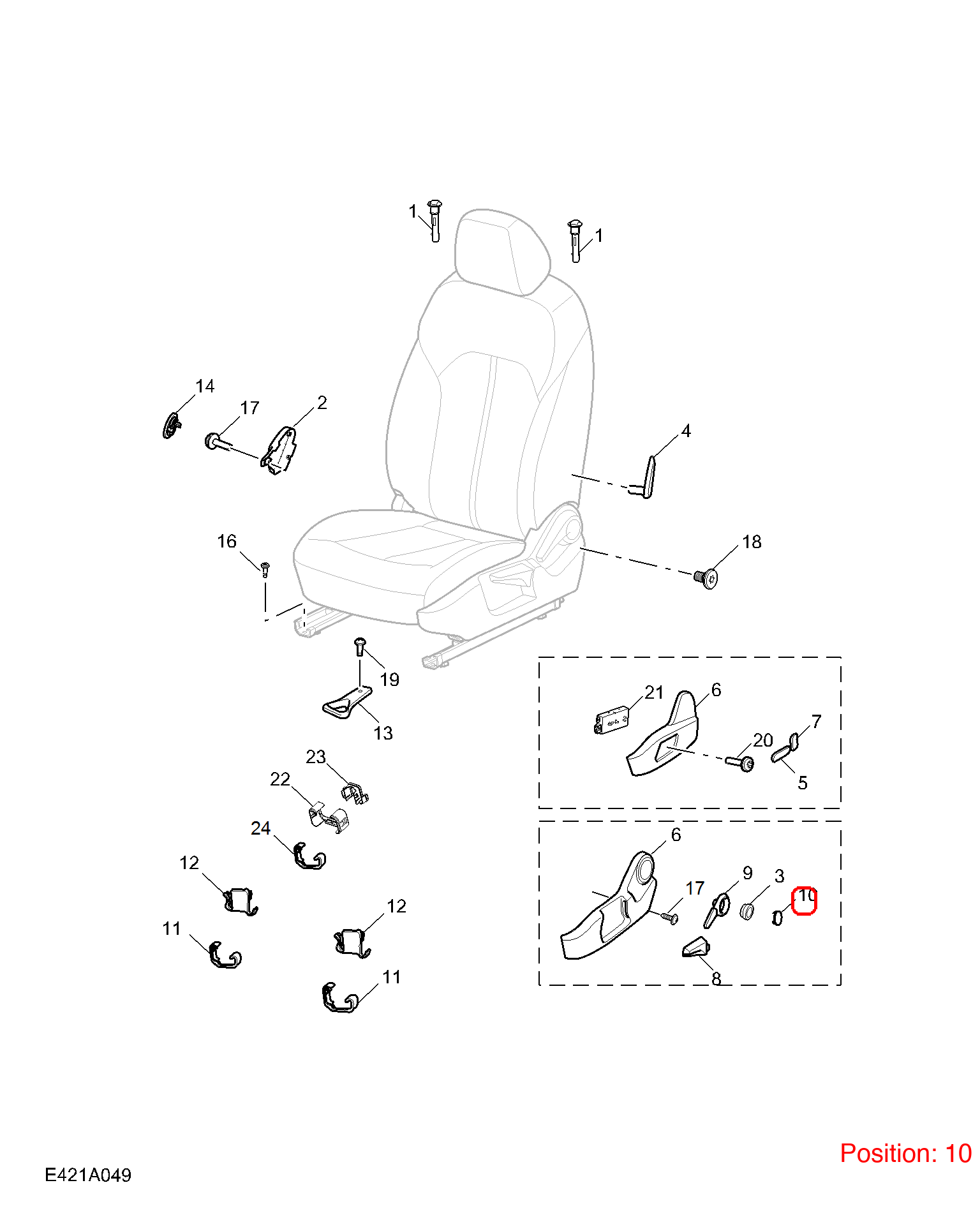 MG Trim cover OEM 10369473PHD FOR RX5 MG6 10369473PHD-MG_OEM