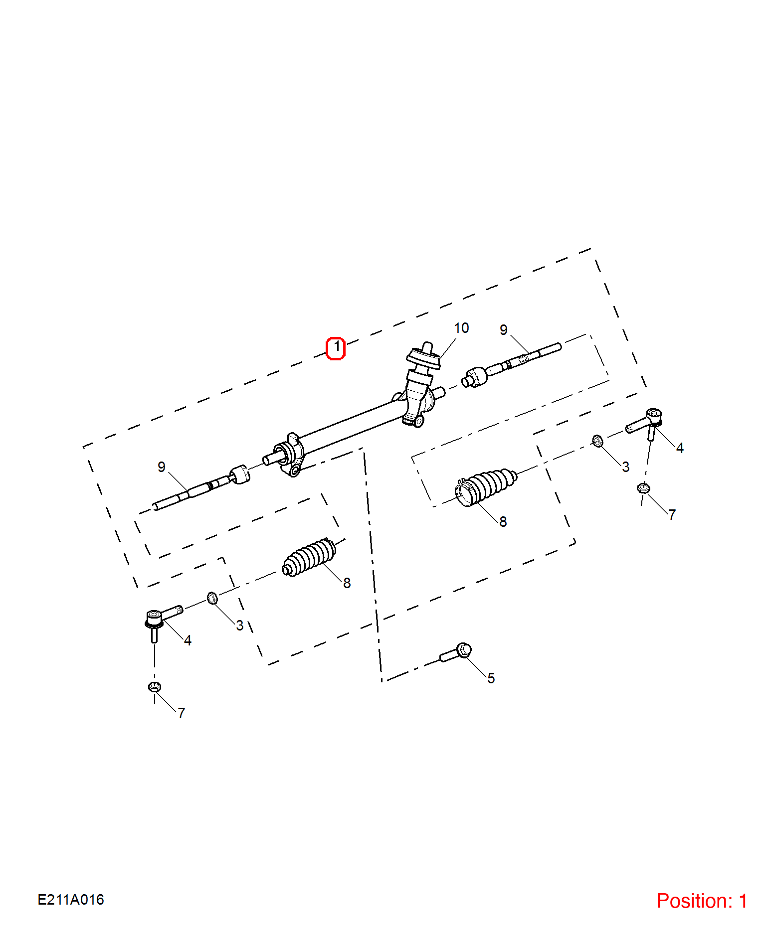 MG Steering gear OEM 10370406 10370406-MG_OEM