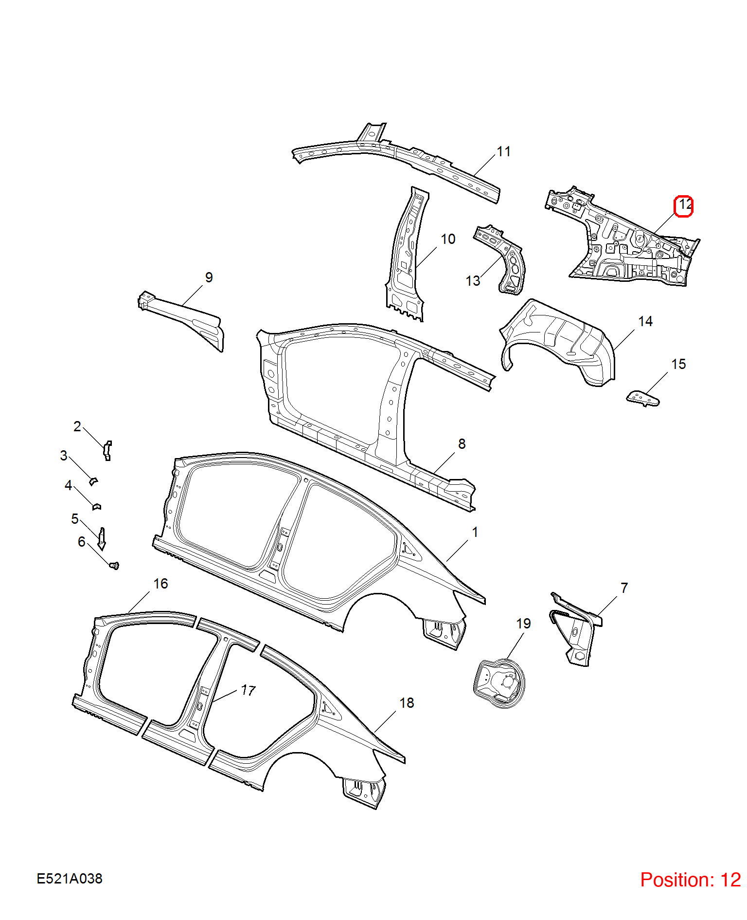 MG Fender Liner OEM 10370576SEPP FOR MG5 10370576SEPP-MG_OEM