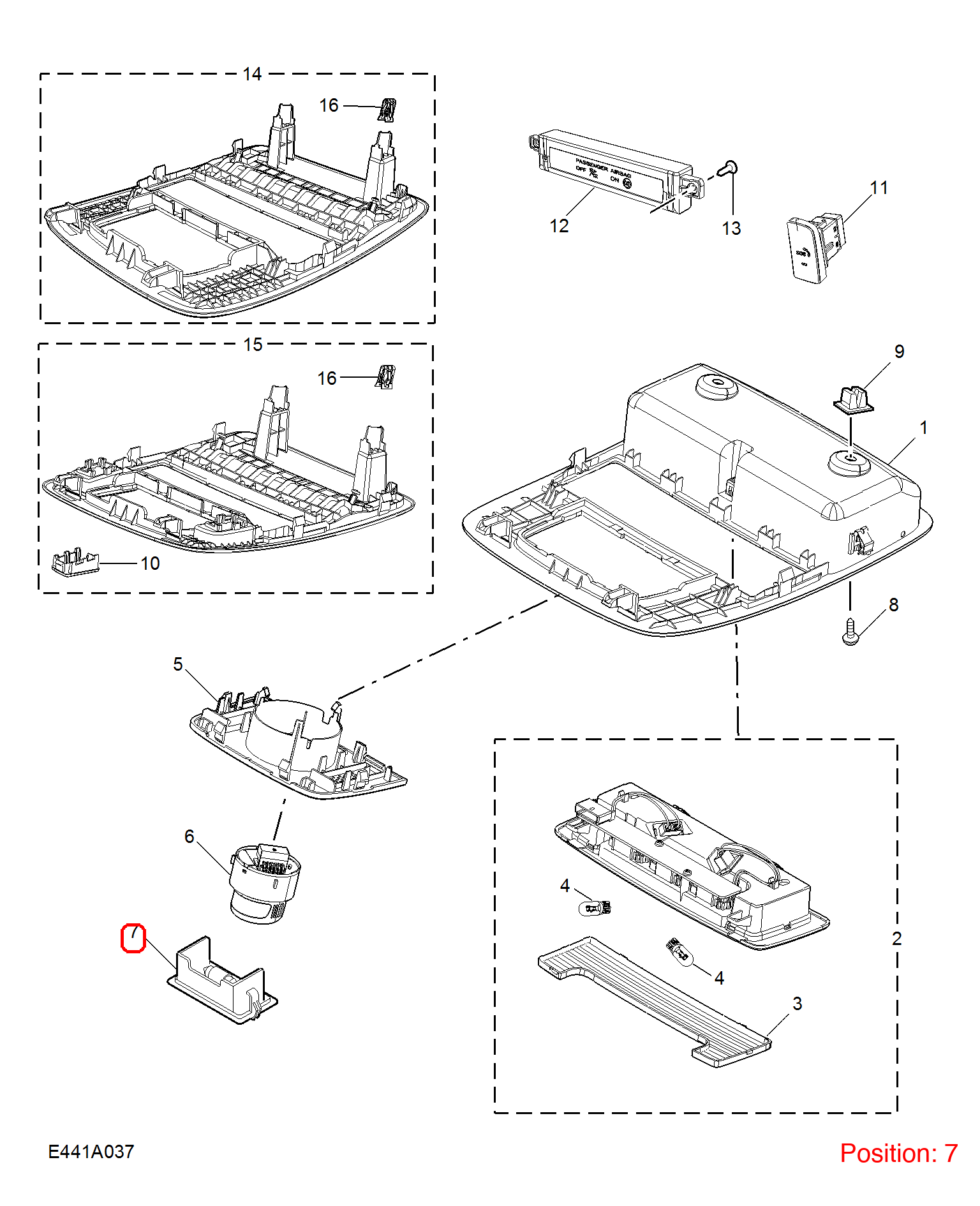 MG Luggage compartment light OEM 10370757 FOR MG RX5 MG6 10370757-MG_OEM