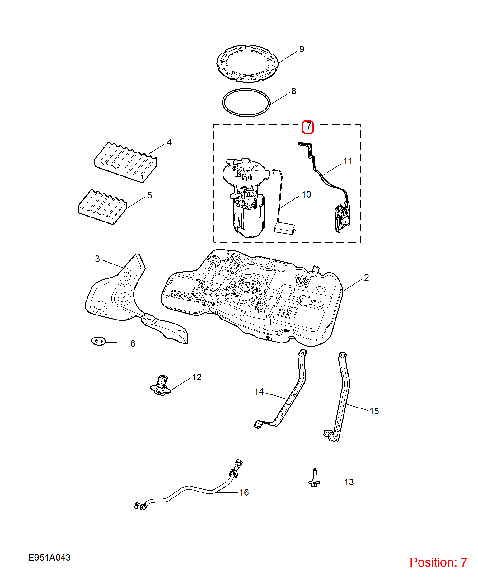 MG Fuel pump assembly OEM 10373326 FOR MG5 MG6 10373326-MG_OEM