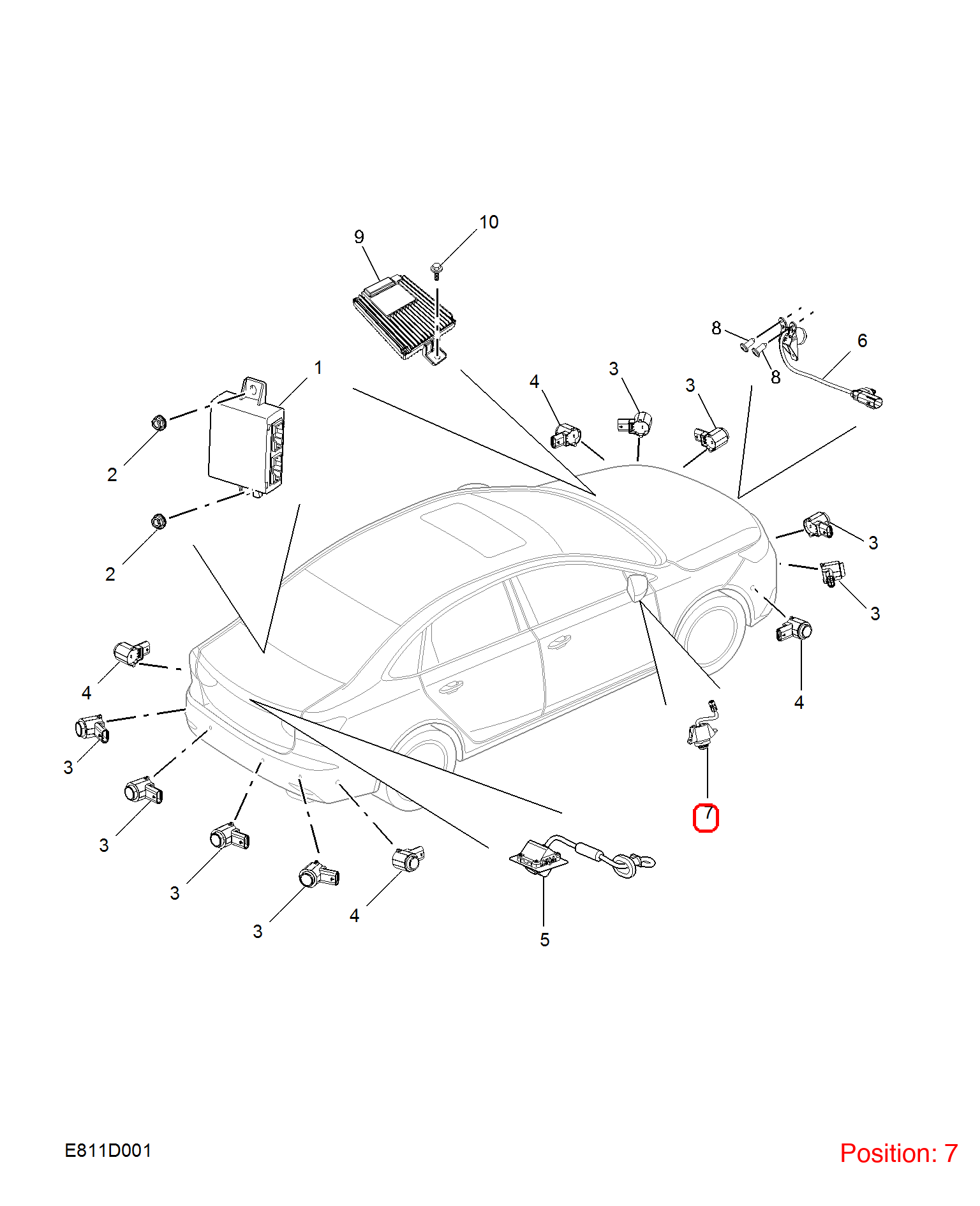 MG Camera OEM 10377518 FOR MG6 10377518-MG_OEM
