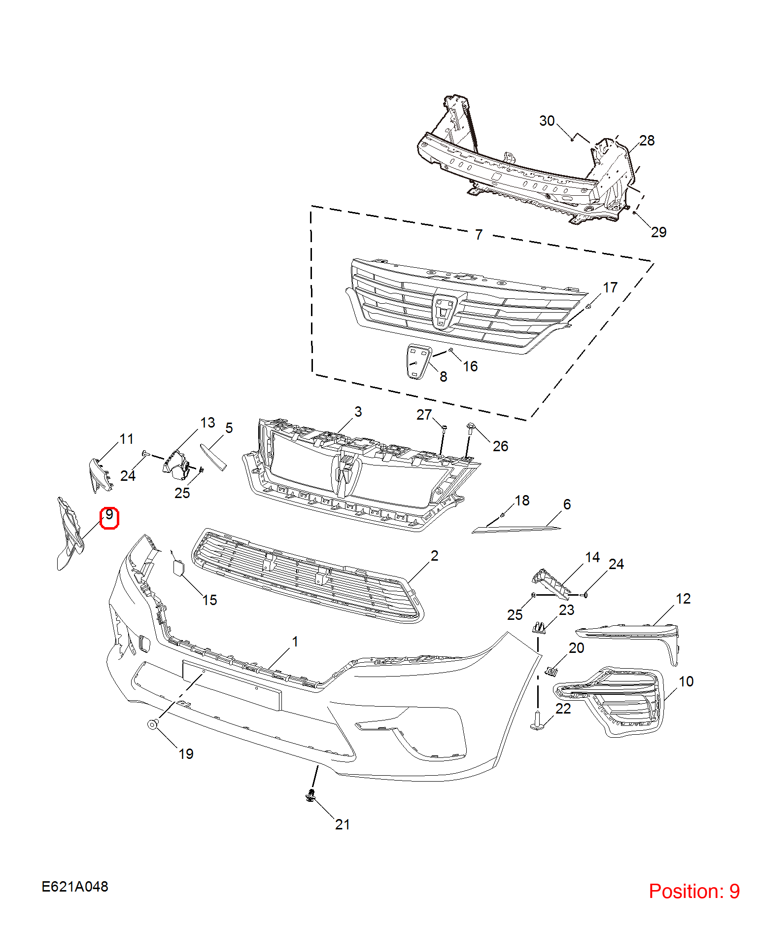 MG Grille Air Intake OEM 10384306 10384306-MG_OEM