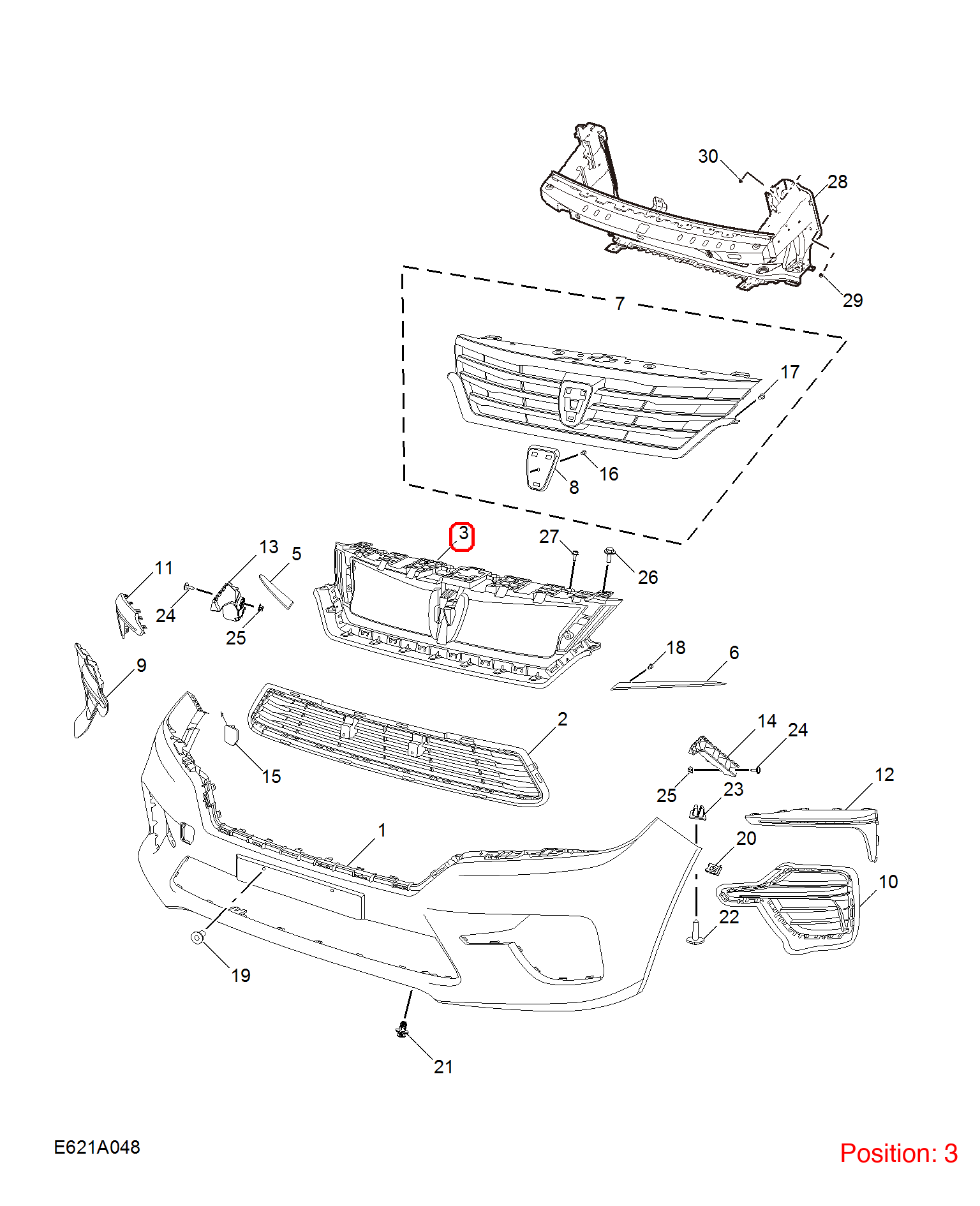 MG Bumper Cover Bracket OEM 10384314 10384314-MG_OEM