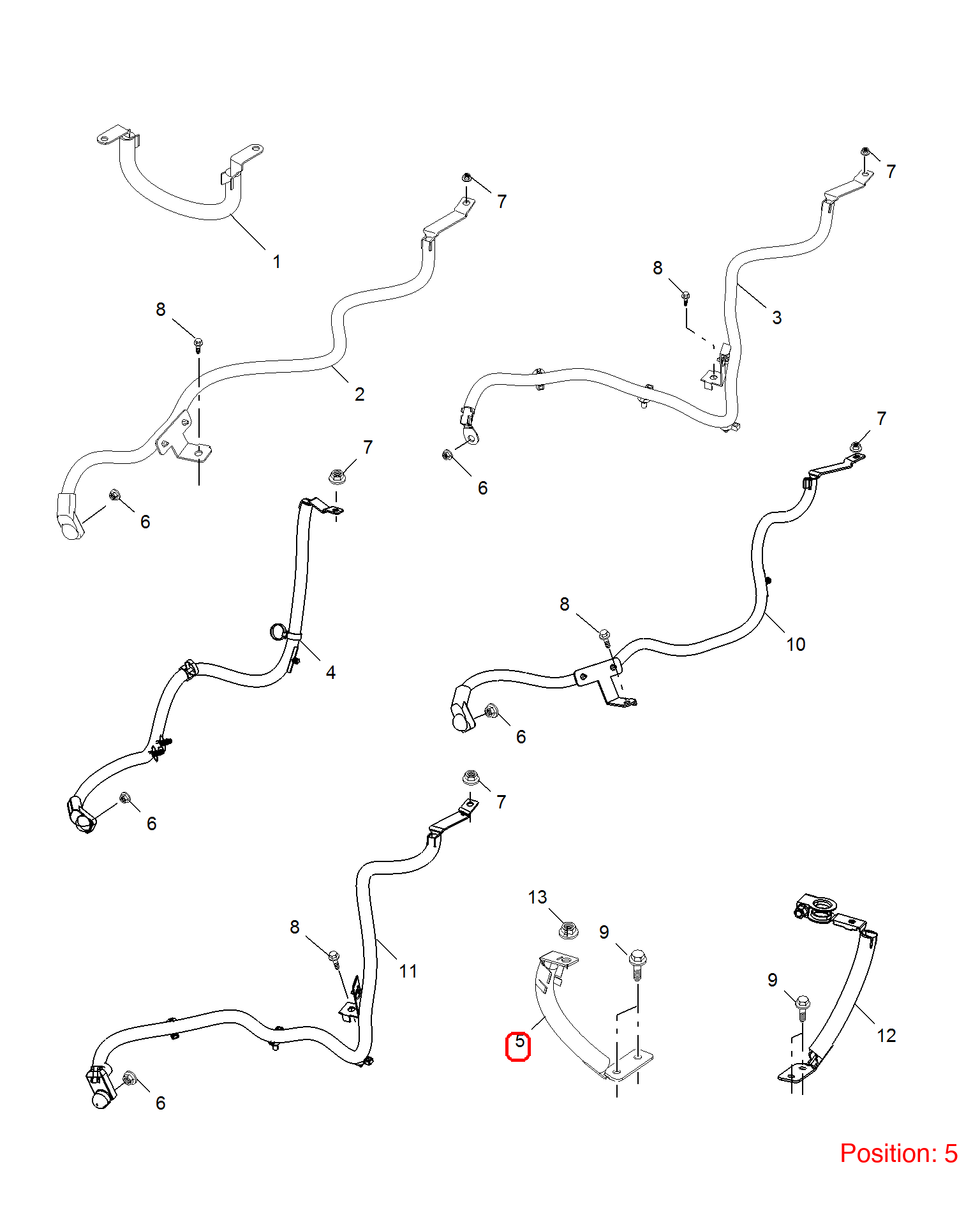 MG Battery cable OEM 10385204 10385204-MG_OEM