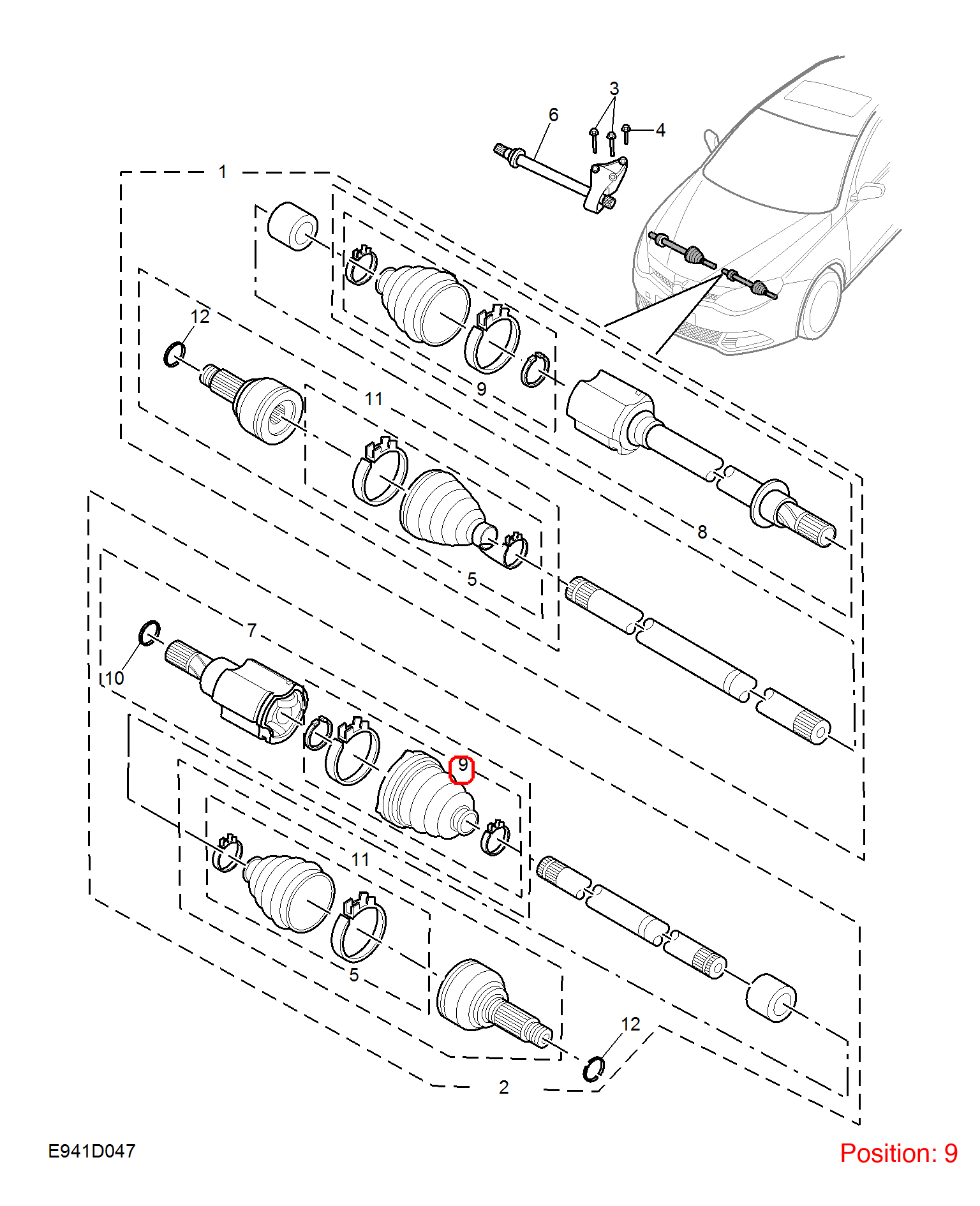 MG CV Boot OEM 10385793 FOR MG5 MG6 10385793-MG_OEM