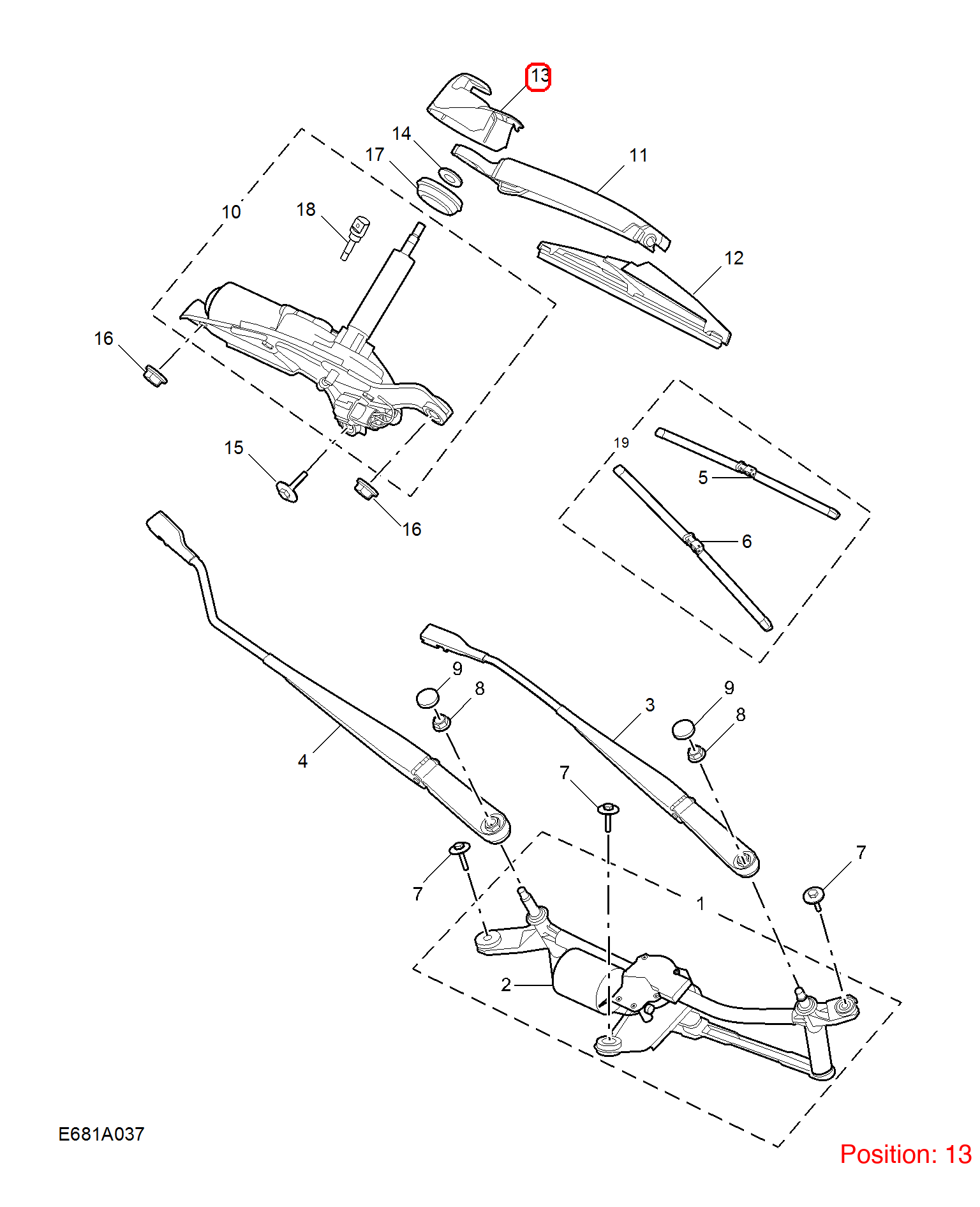 MG Wiper arm cover OEM 10387827 FOR MG 10387827-MG_OEM