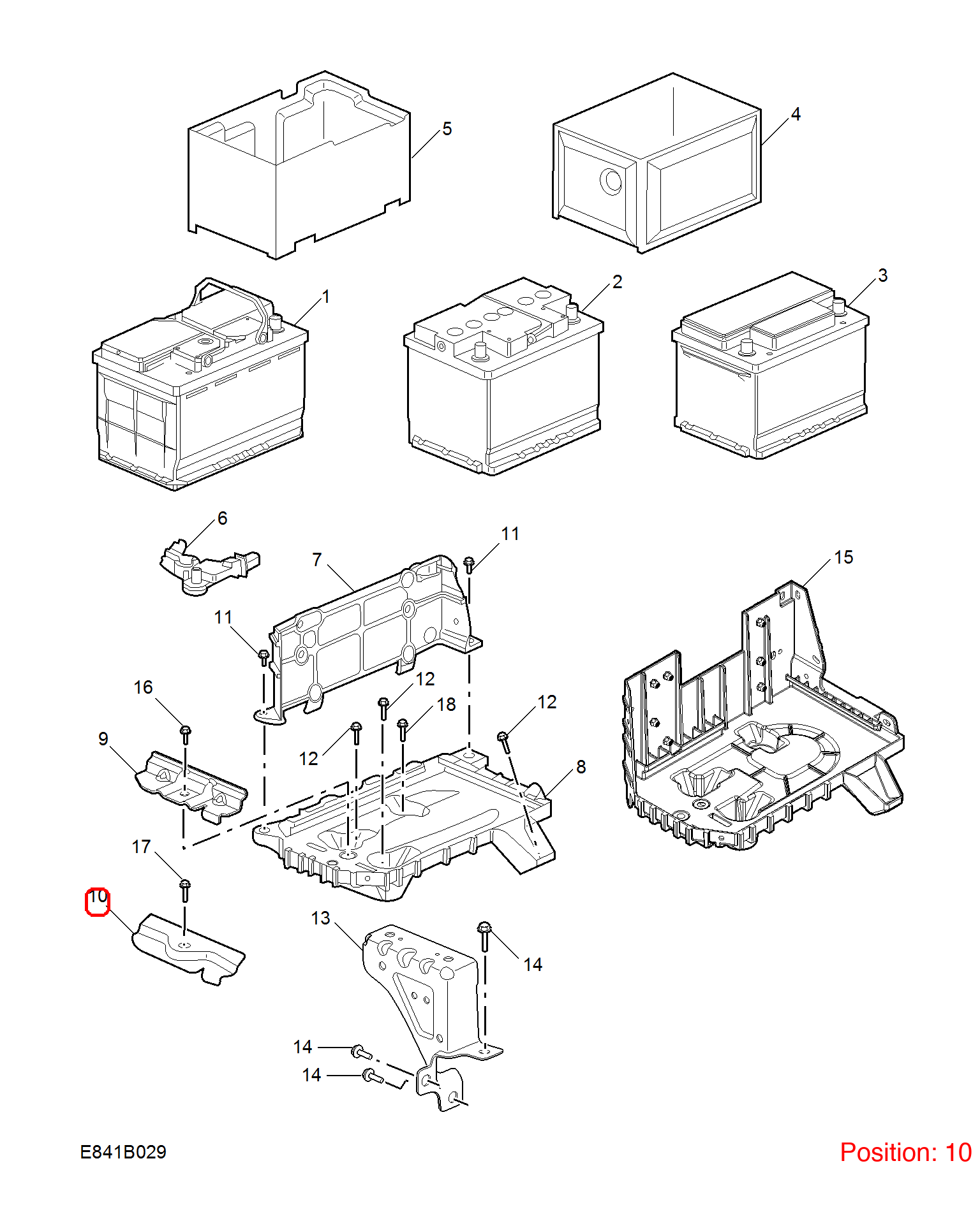 MG Battery bracket OEM 10390992 FOR MG 10390992-MG_OEM