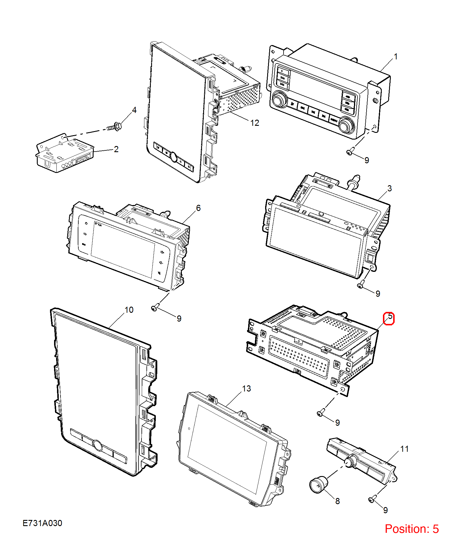 MG Navigation computer OEM 10394677 FOR MG6 10394677-MG_OEM