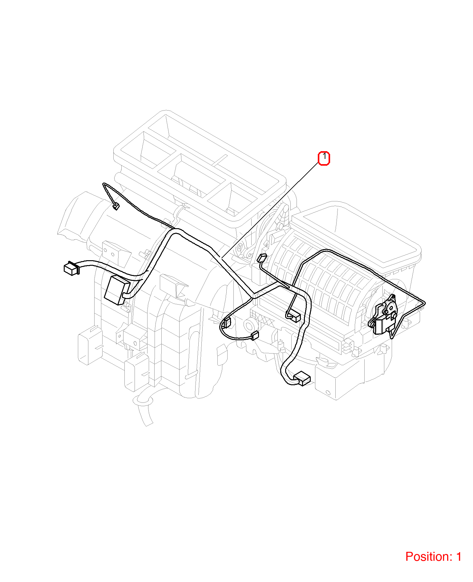 MG Air conditioning harness OEM 10395886 10395886-MG_OEM