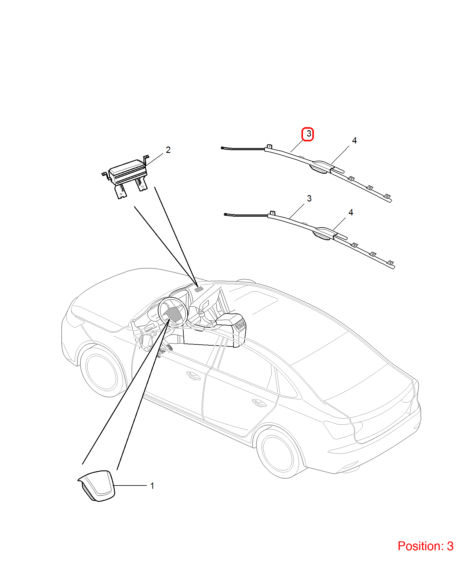 MG Side air curtain OEM 10396754 FOR MG6 10396754-MG_OEM