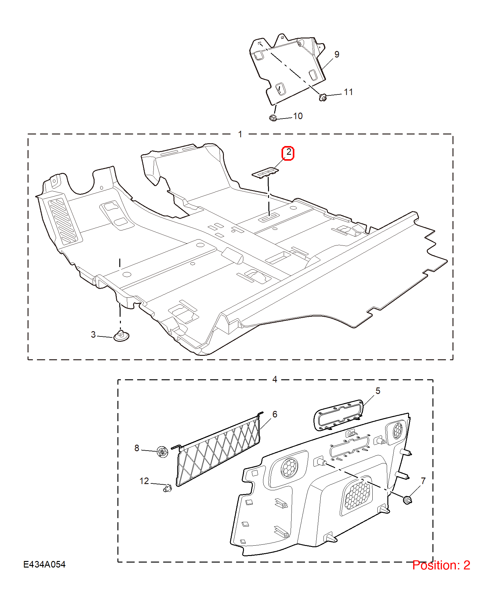 MG Trim cover OEM 10400411 FOR MG MG5 MG6 10400411-MG_OEM