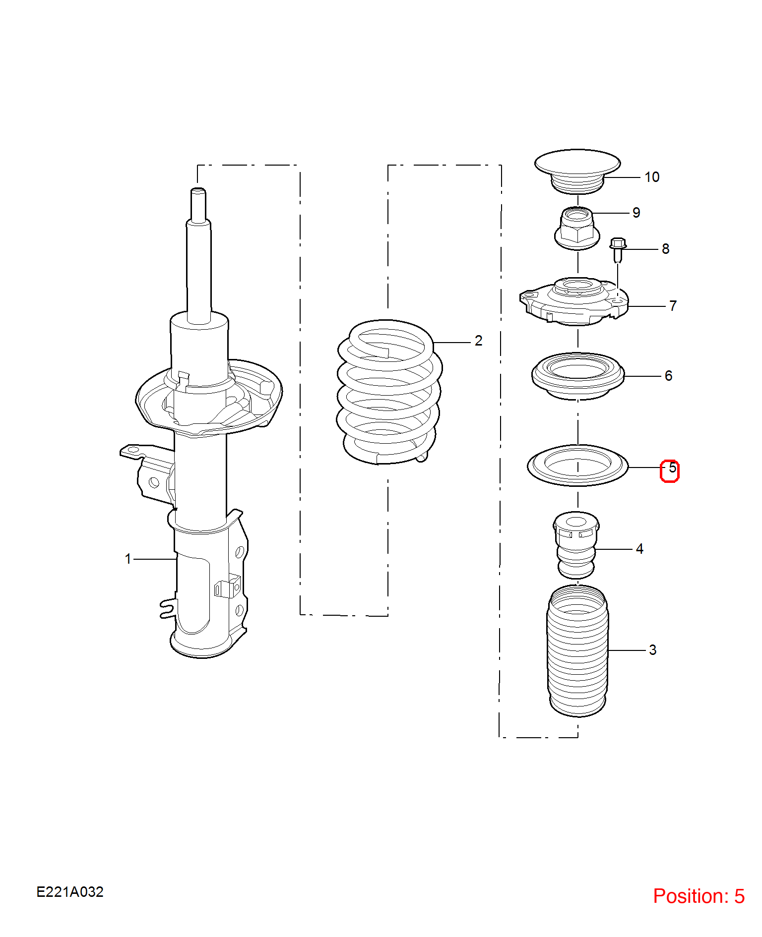 MG Shock absorber spring pad OEM 10401268 FOR MG MG6 10401268-MG_OEM