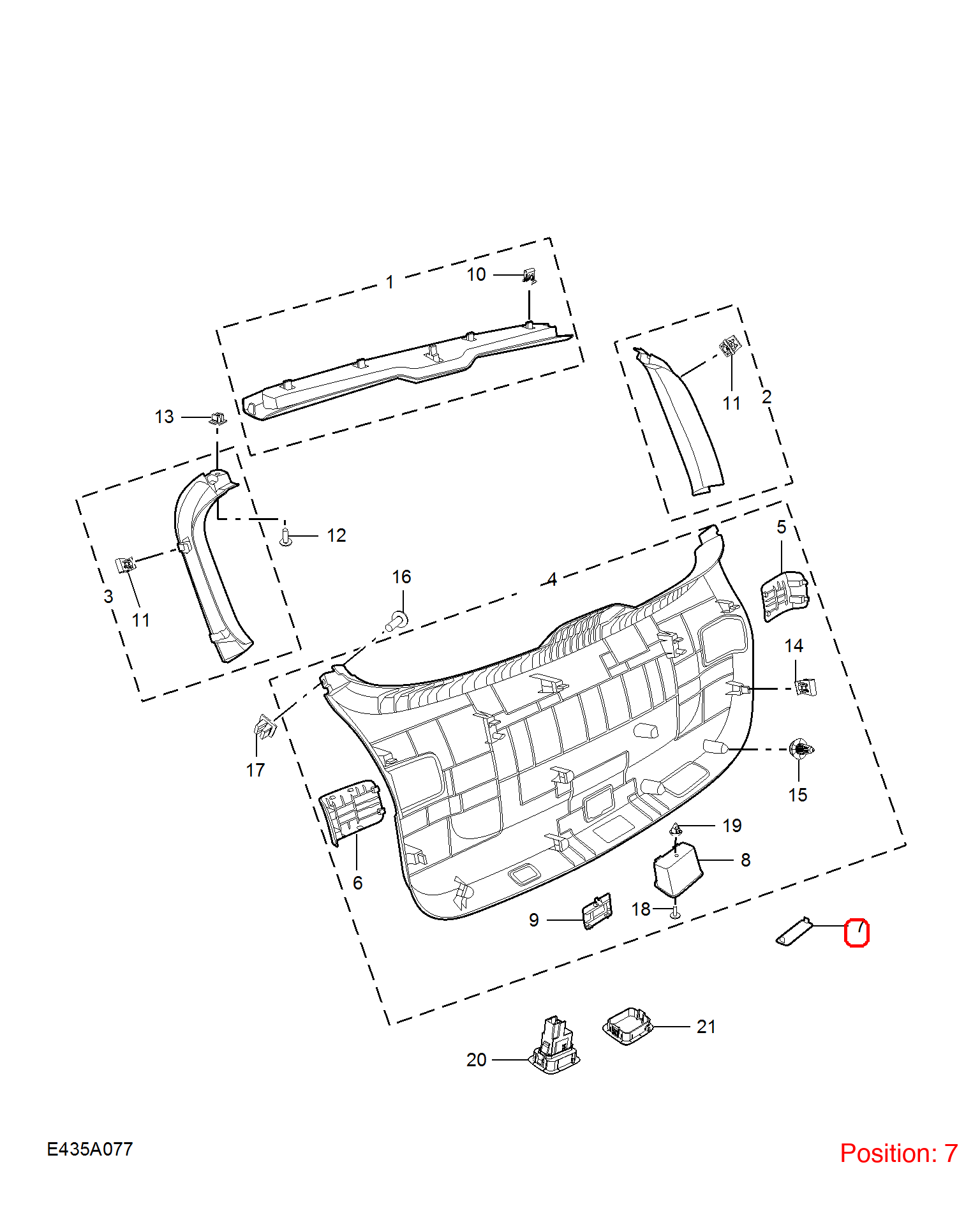 MG Trim cover OEM 10402009NBC FOR MG 10402009NBC-MG_OEM