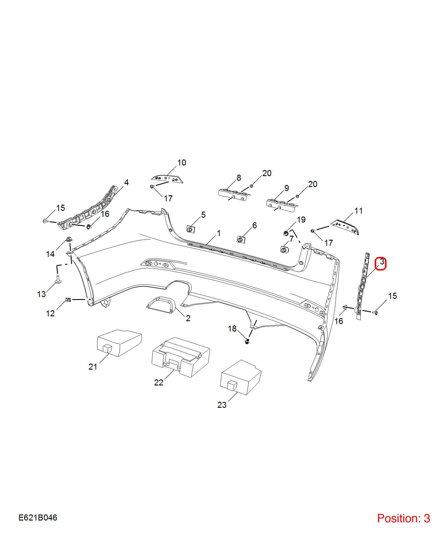 MG Bumper Cover Bracket OEM 10404038 10404038-MG_OEM