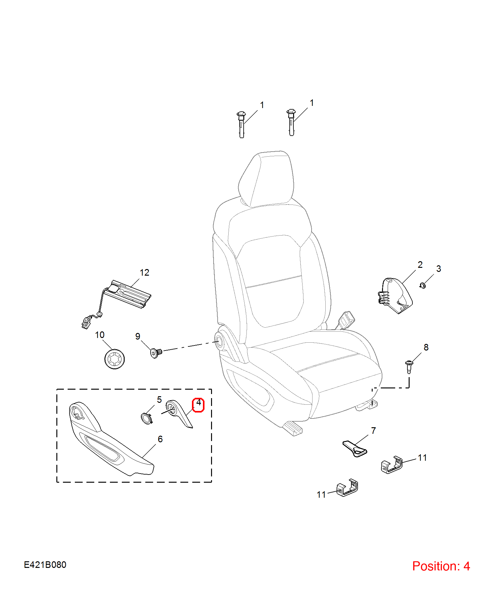 MG Seat adjustment handle OEM 10405817ASA FOR MG 10405817ASA-MG_OEM
