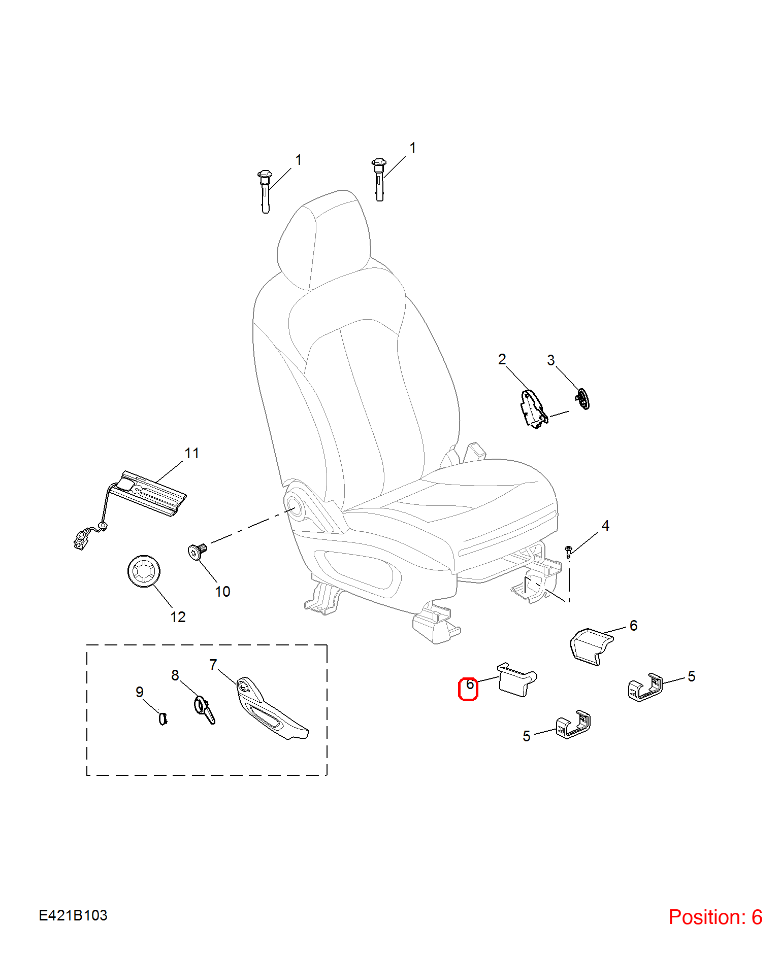 MG Trim cover OEM 10405949 FOR MG 10405949-MG_OEM