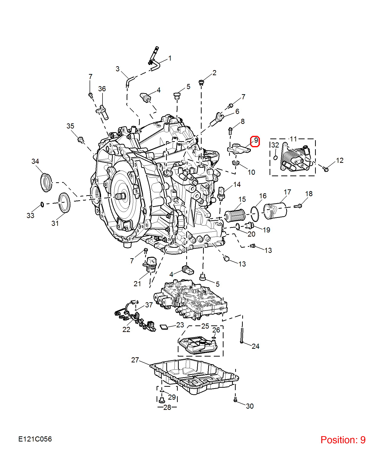 MG Gear position switch OEM 10407188 FOR MG MG5 10407188-MG_OEM