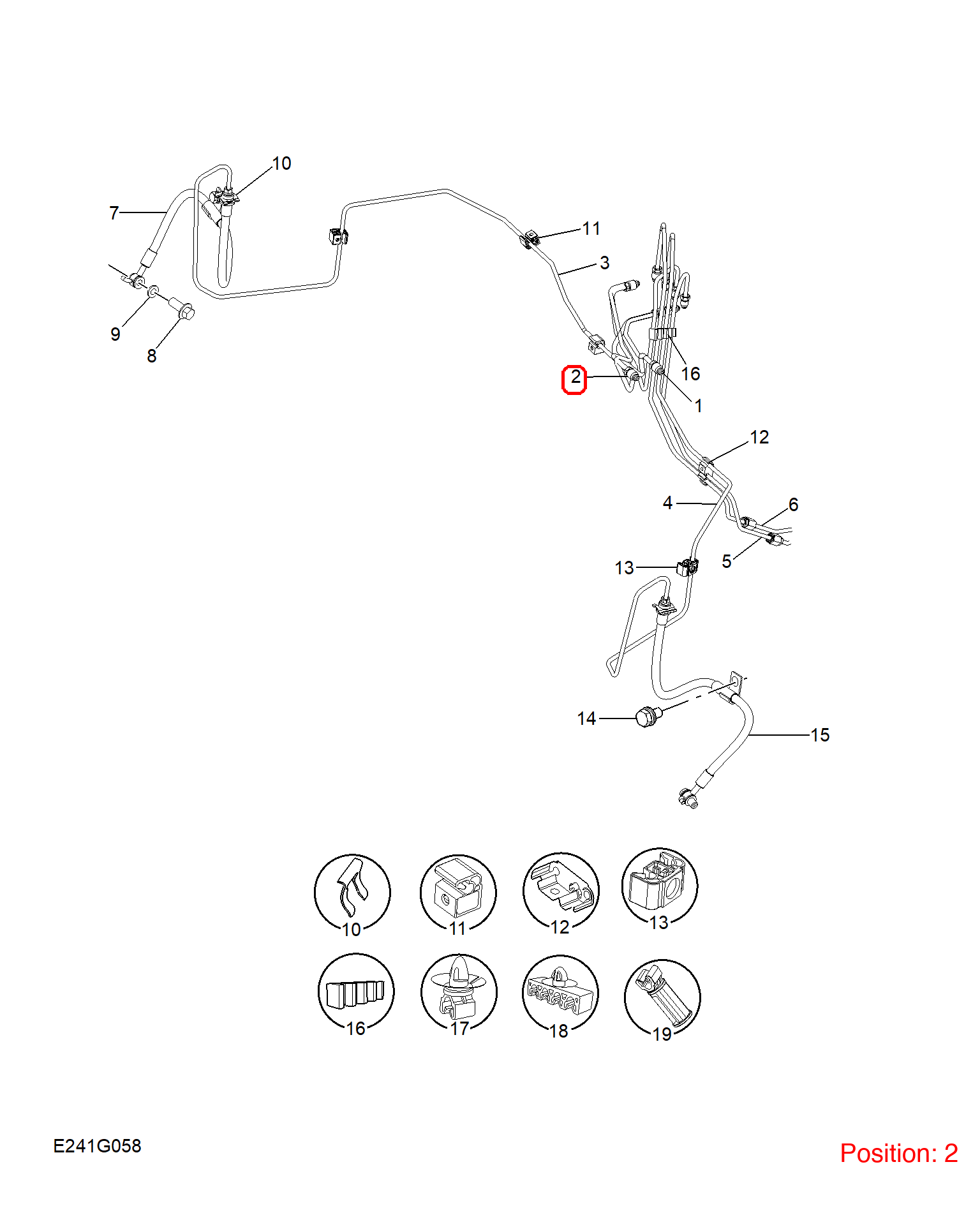 MG Brake fluid pipe OEM 10408131 FOR MG 10408131-MG_OEM