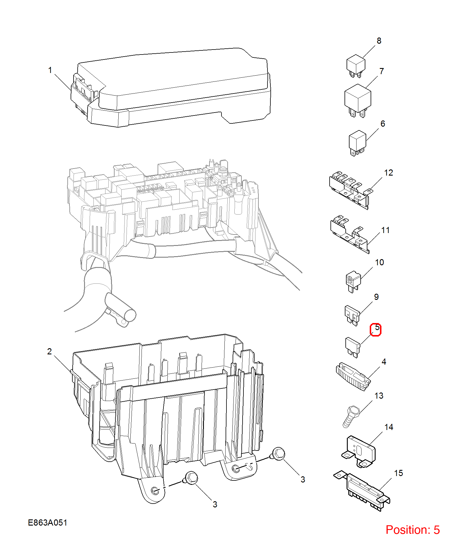 MG Fuses OEM 10419012 FOR MG MG5 MG6 10419012-MG_OEM